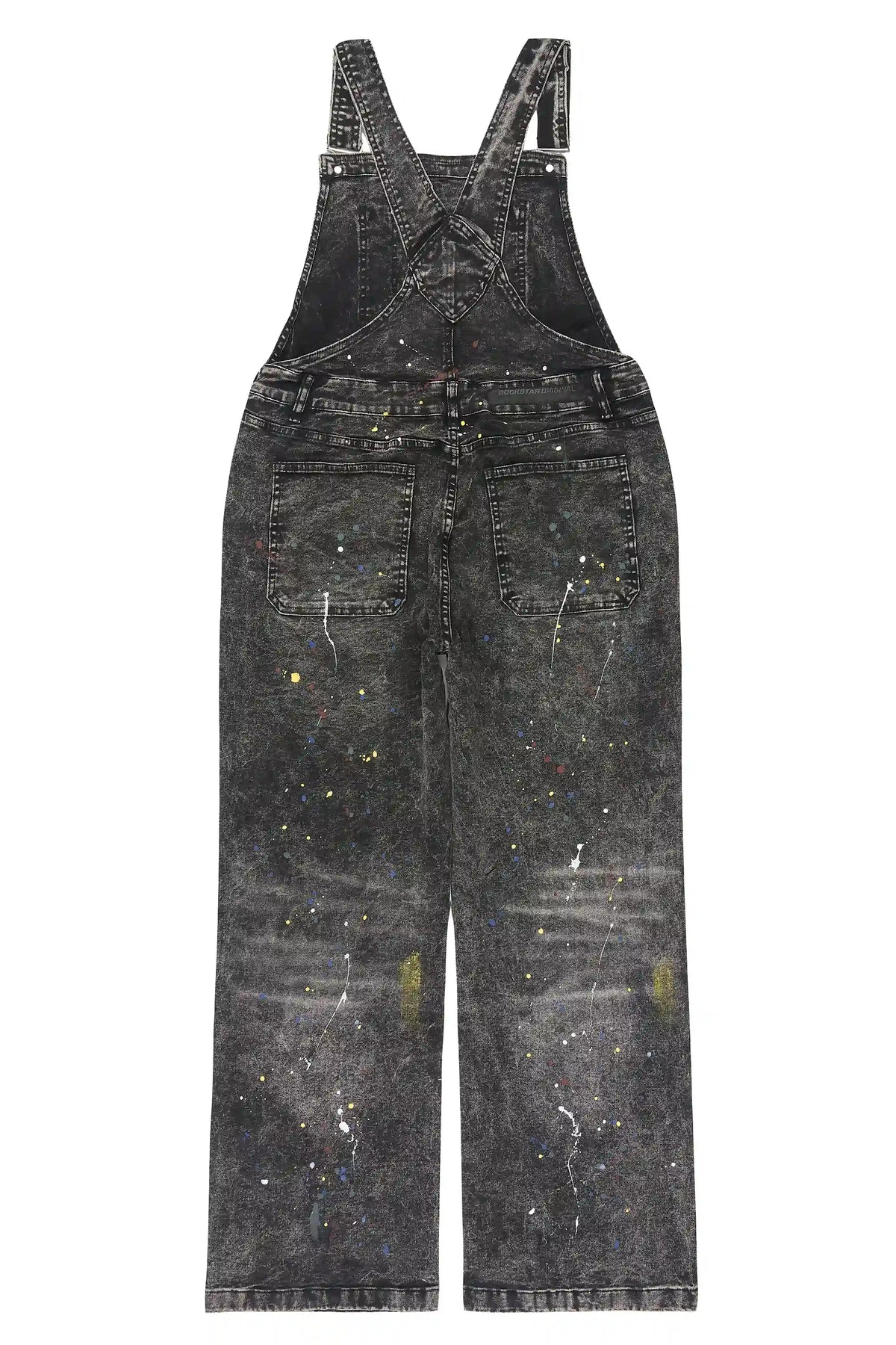 Fustier Black Painter Denim Overall