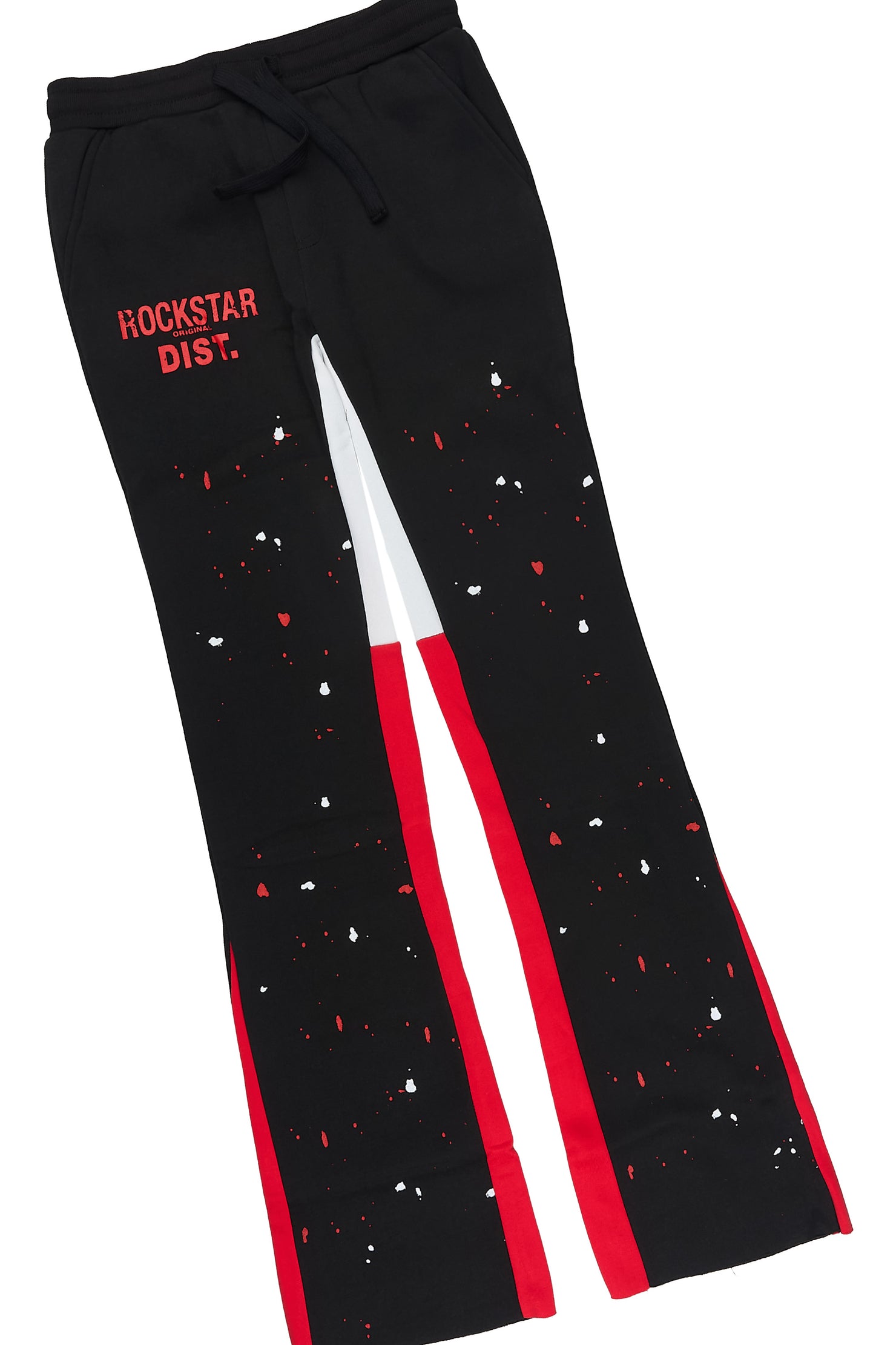 Boys Scott Black T-Shirt Stacked Pant Set