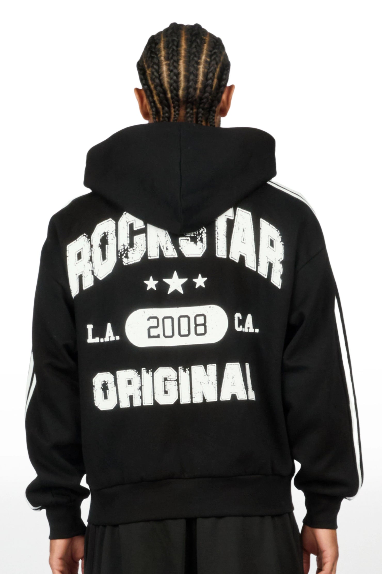 Tylla Black Zip Up Hoodie