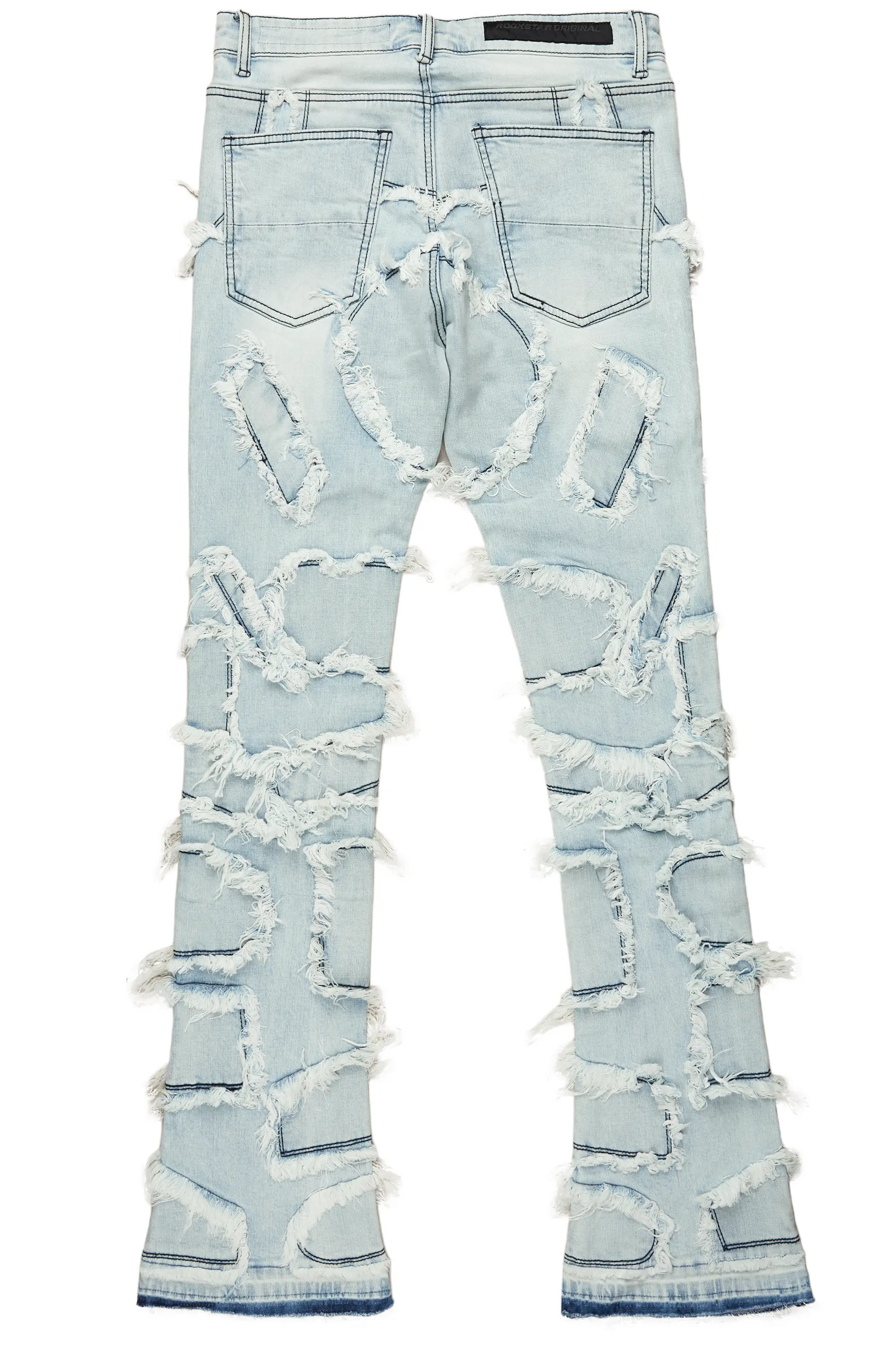 Arturo Light Blue Stacked Flare Jean