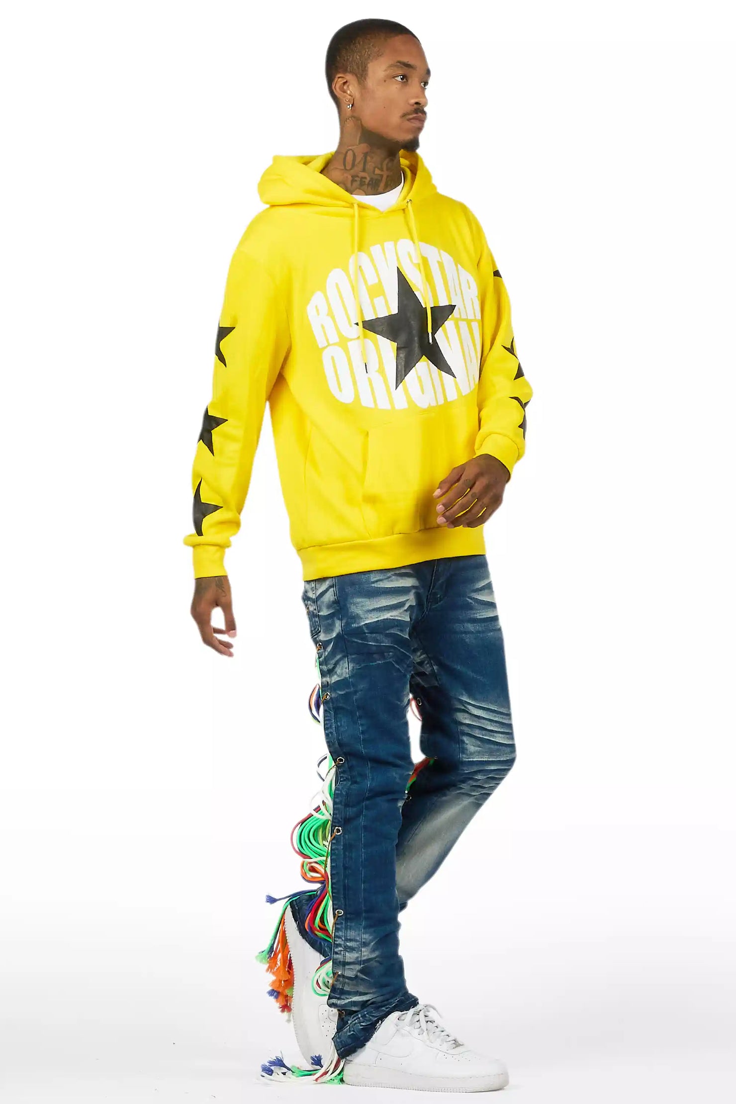 Otto Blue Wash Stacked Flare Jean