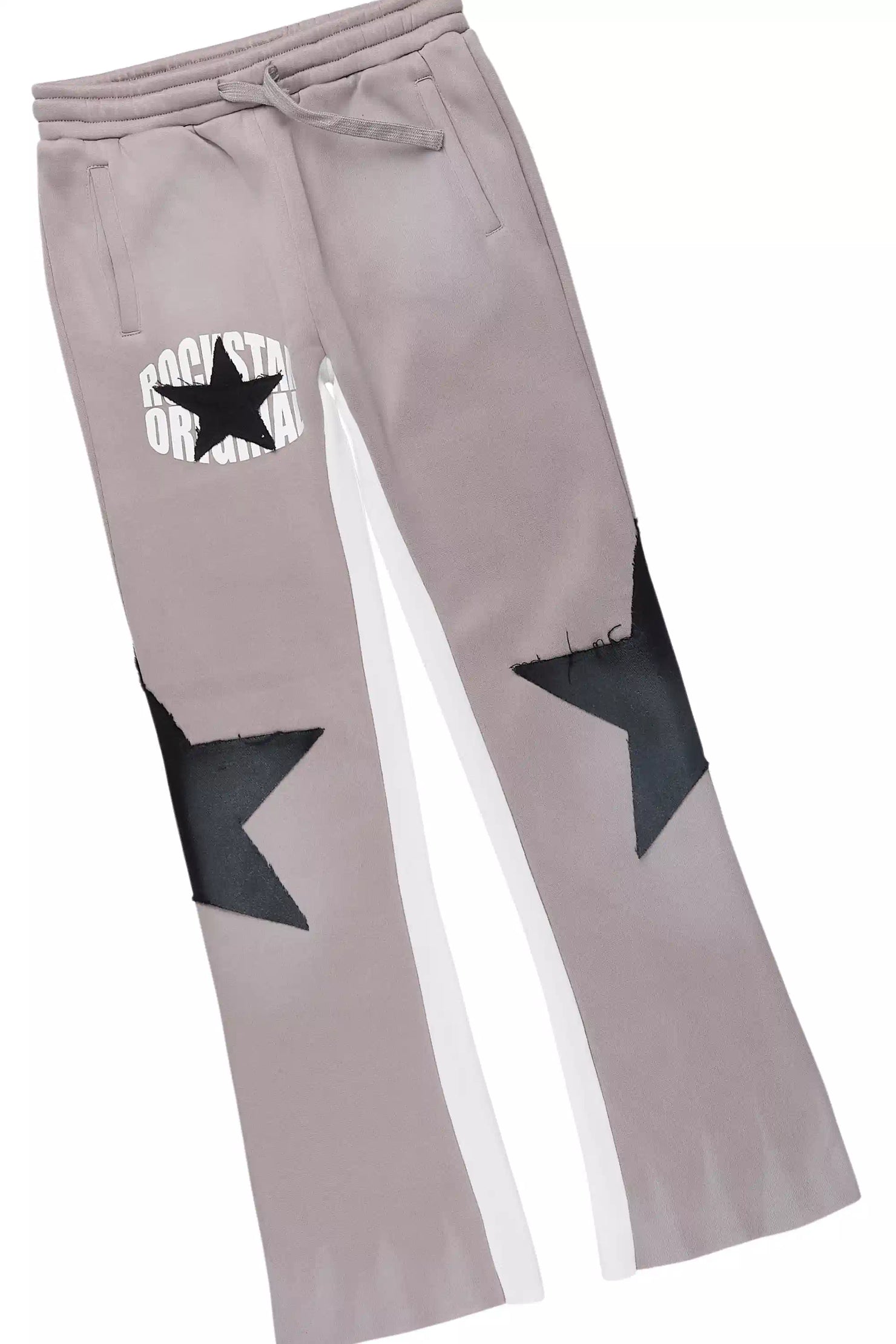 Boys States 2.0 Heather Grey/Black Stacked Hoodie Track Set