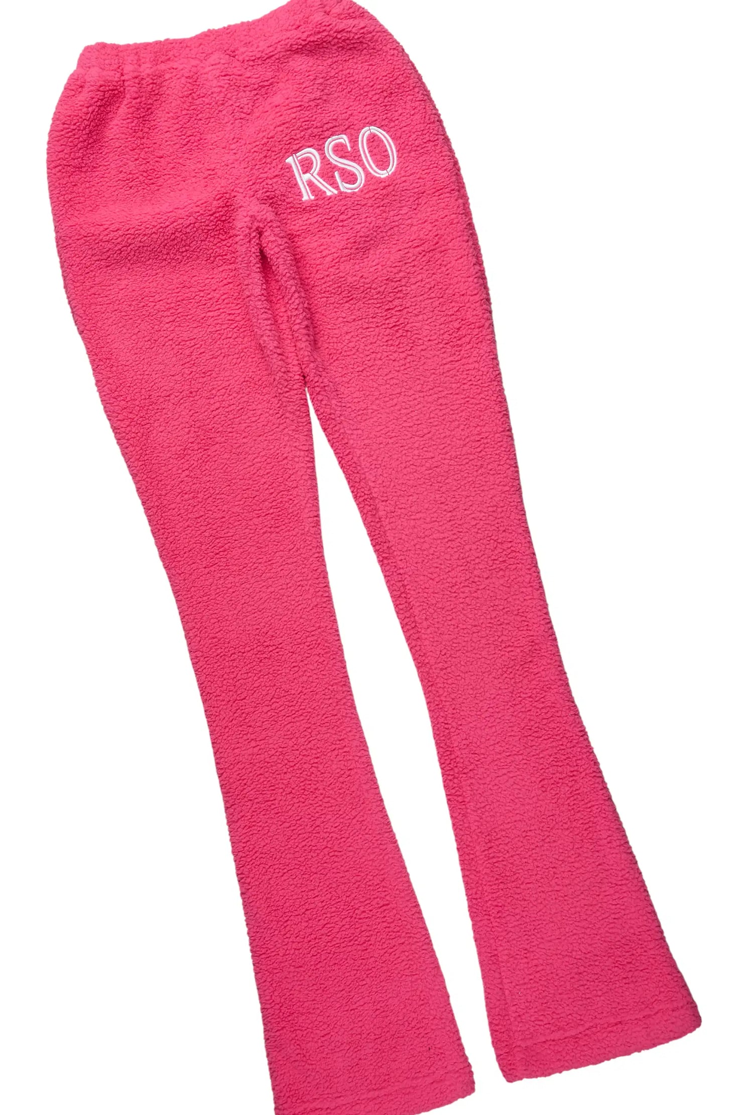 Krystiana Hot Pink Sherpa Zip Up Stacked Track Set