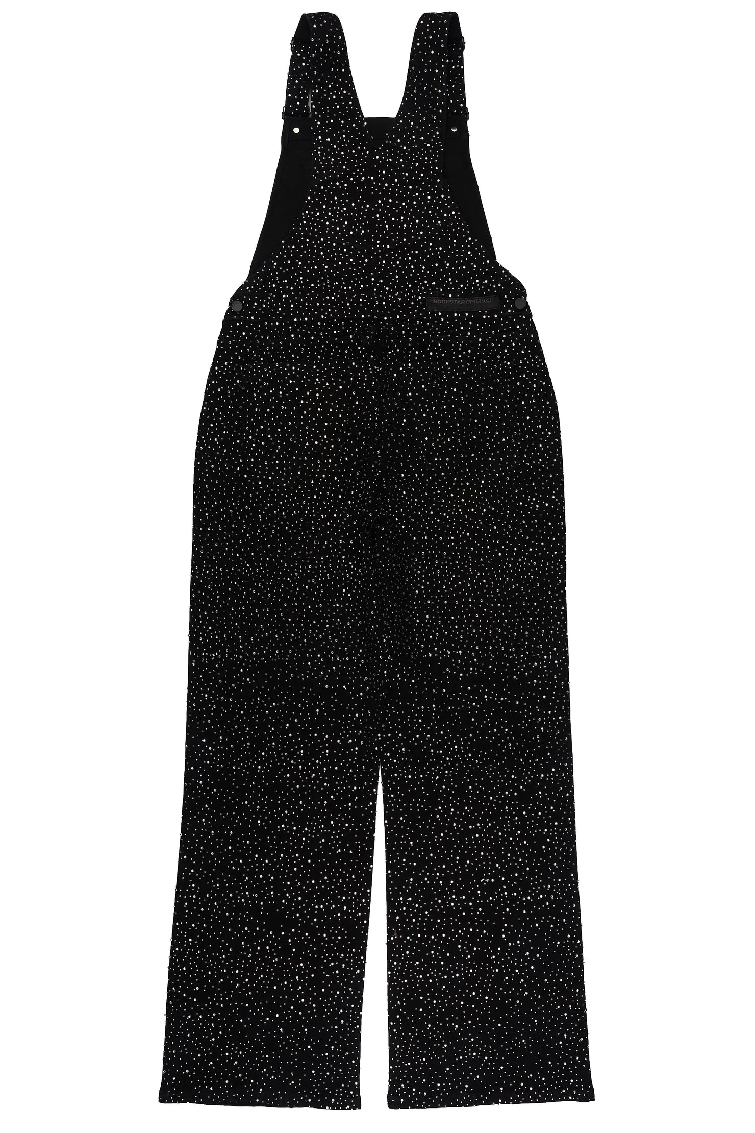 Dezmin Black Rhinestone Denim Overall