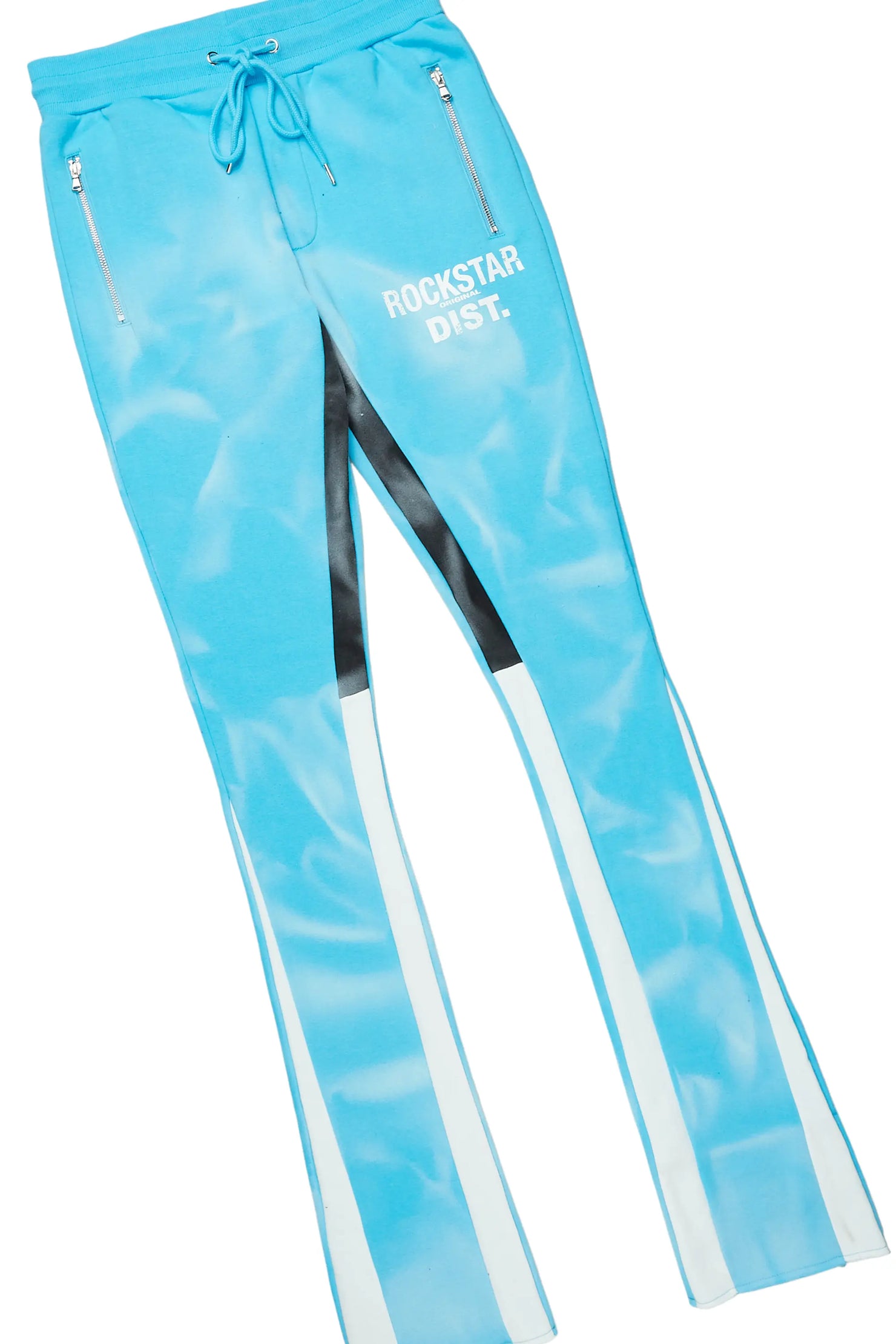 Nelly Blue Hoodie Stacked Flare Track Set