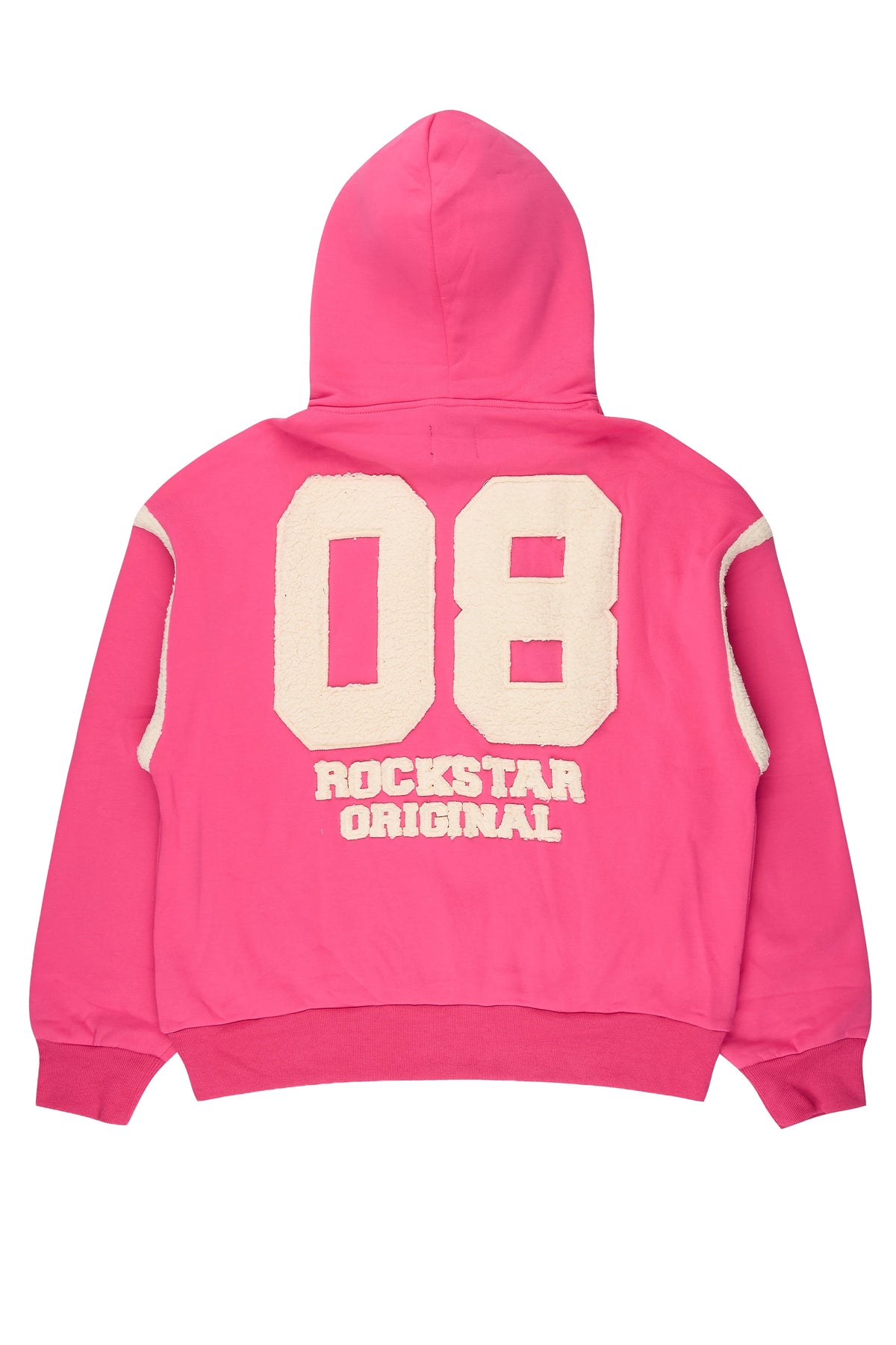 Tatiyana Pink Sherpa Detail Hoodie