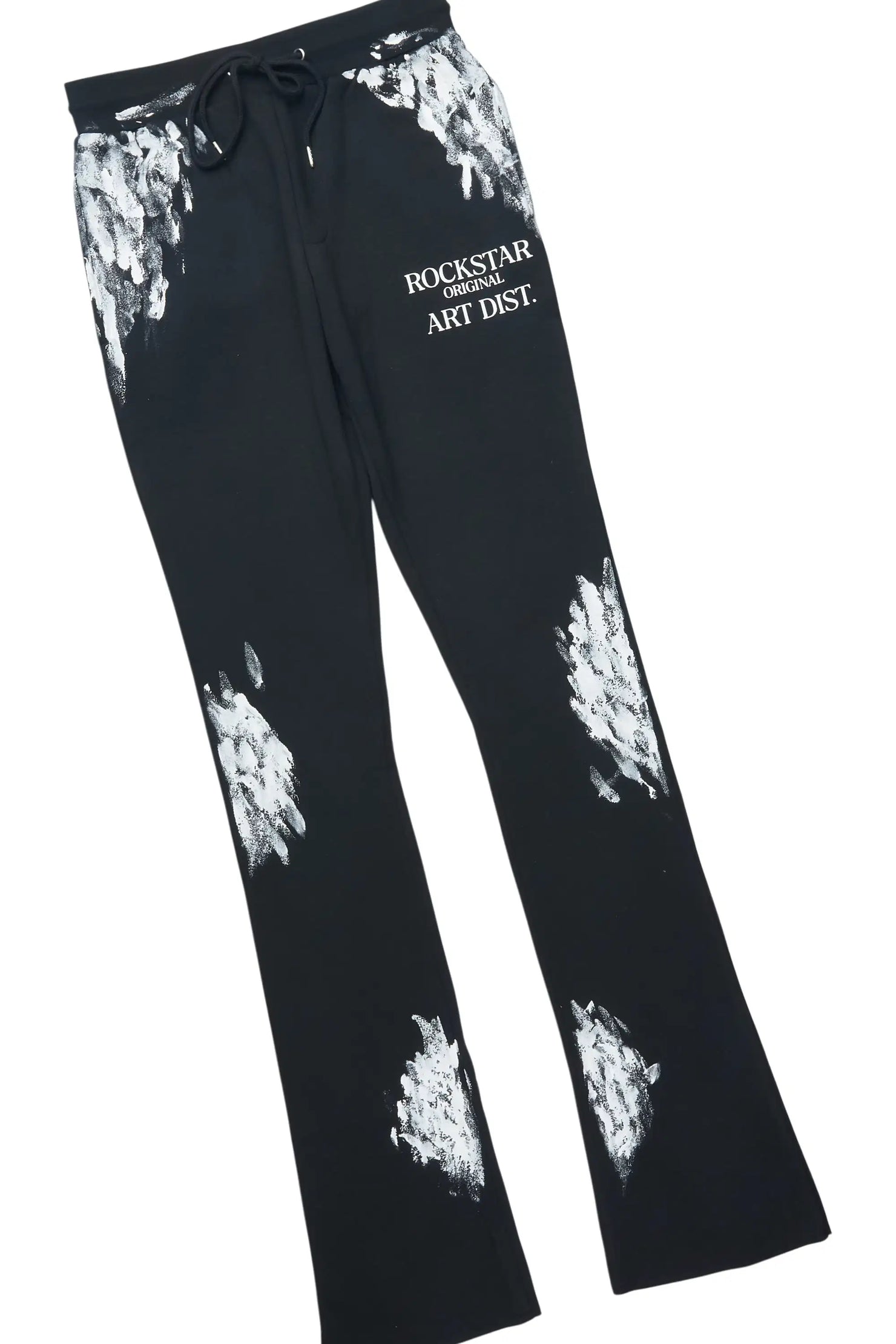 Filip Black Hoodie/Stacked Pant Track Set