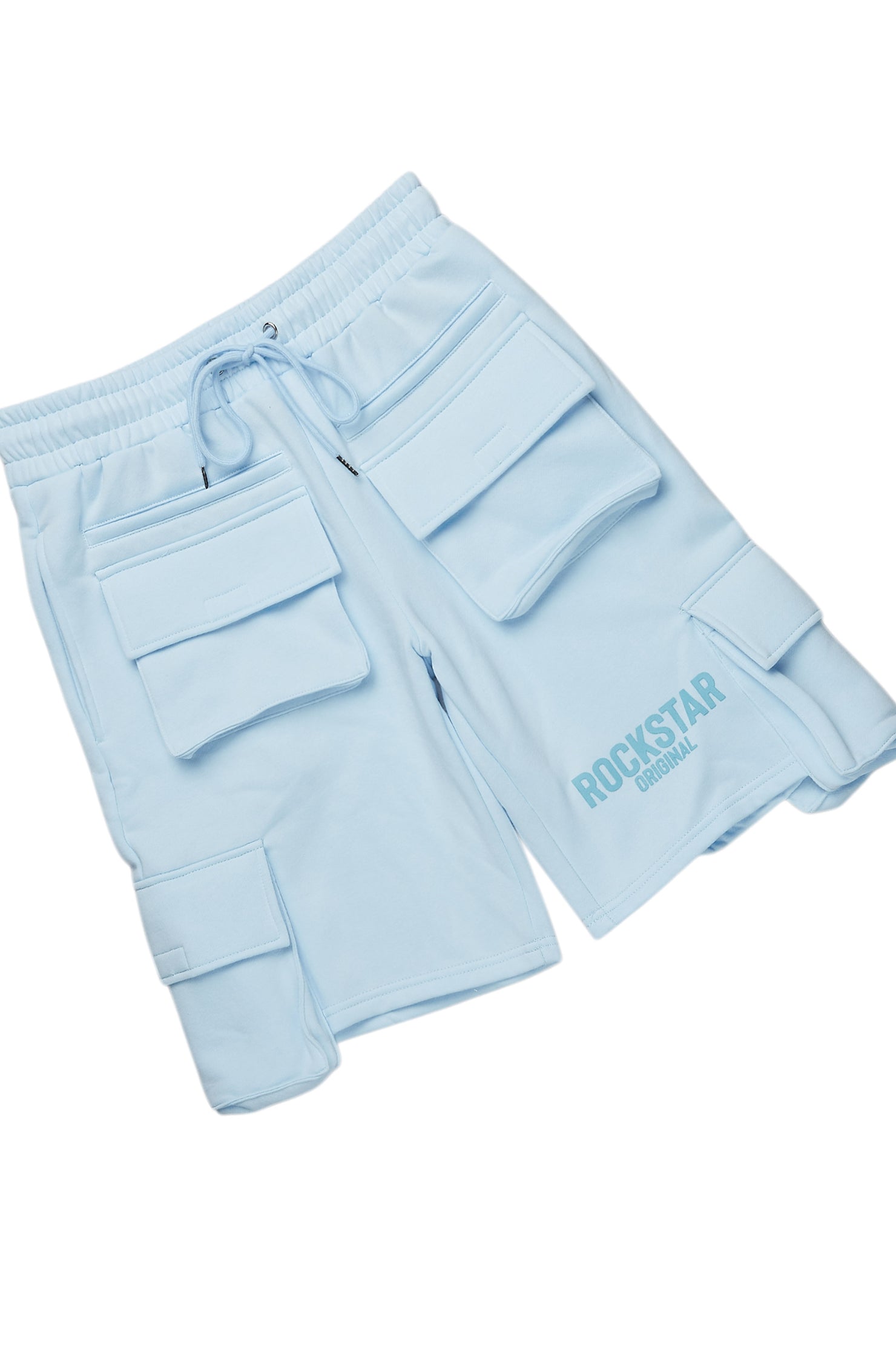 Sana Baby Blue/Blue T-Shirt Cargo Short Set