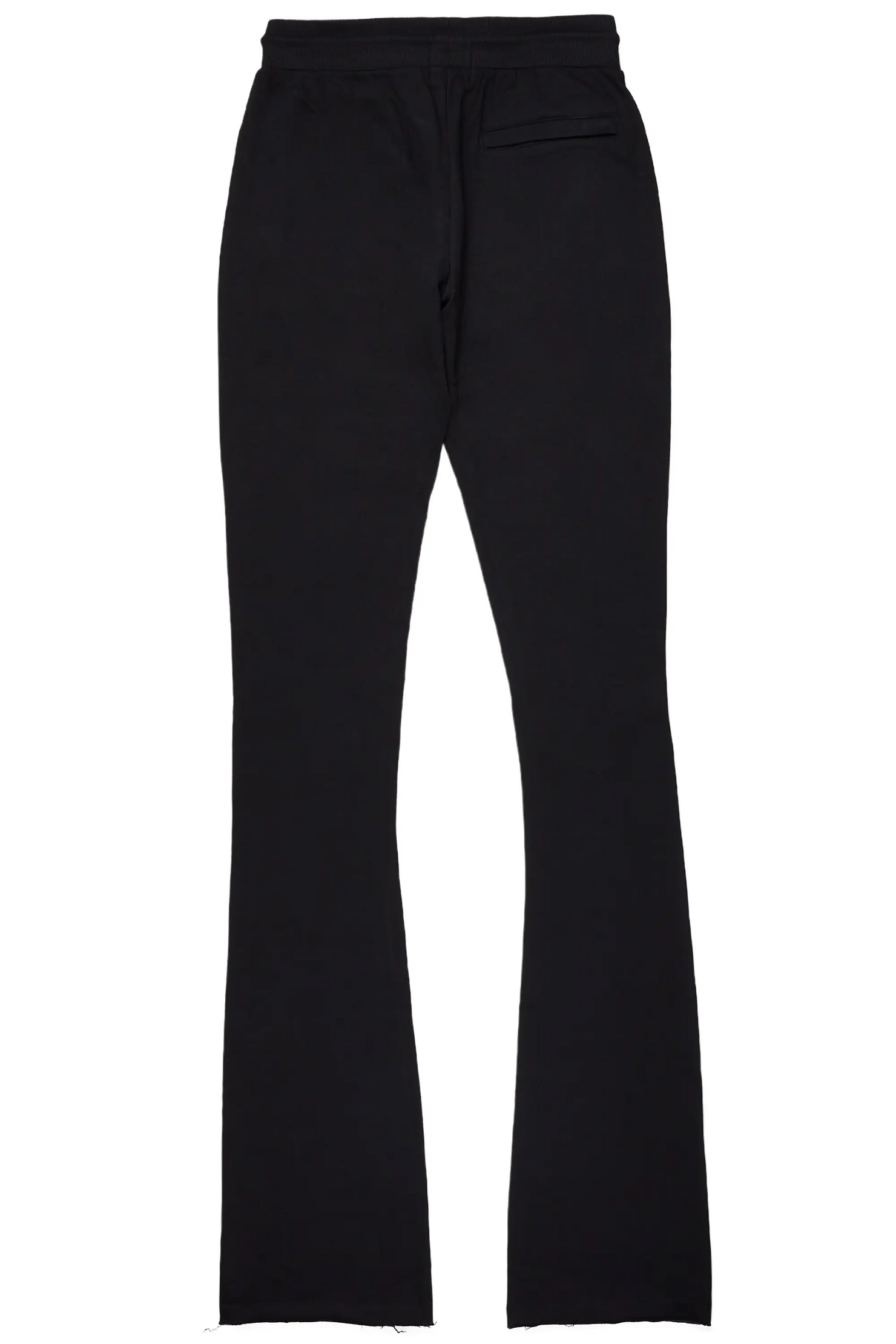 Callie Black/White Super Stacked Flare Pants