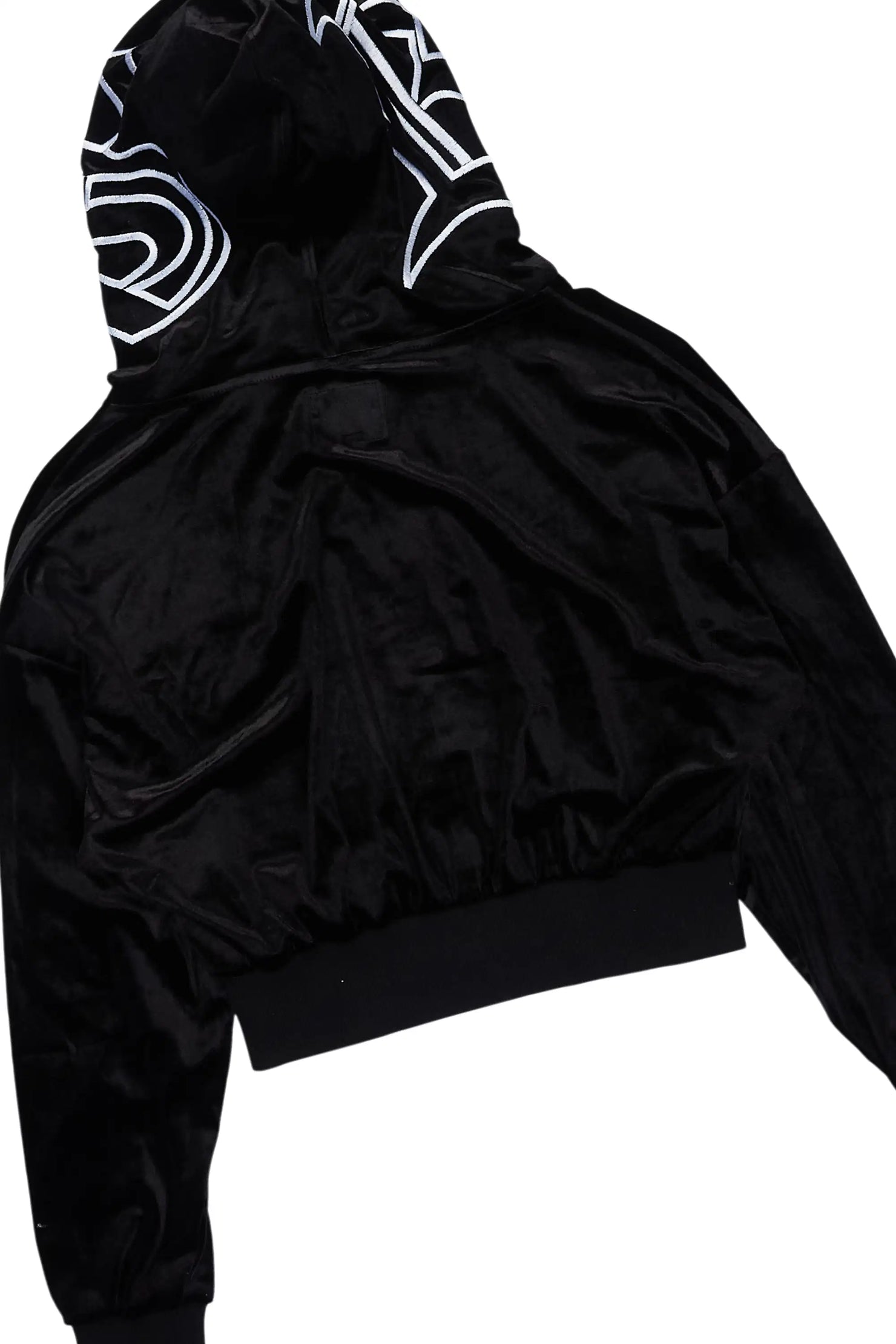 Minkina Black Velour Baggy Fit Track Set