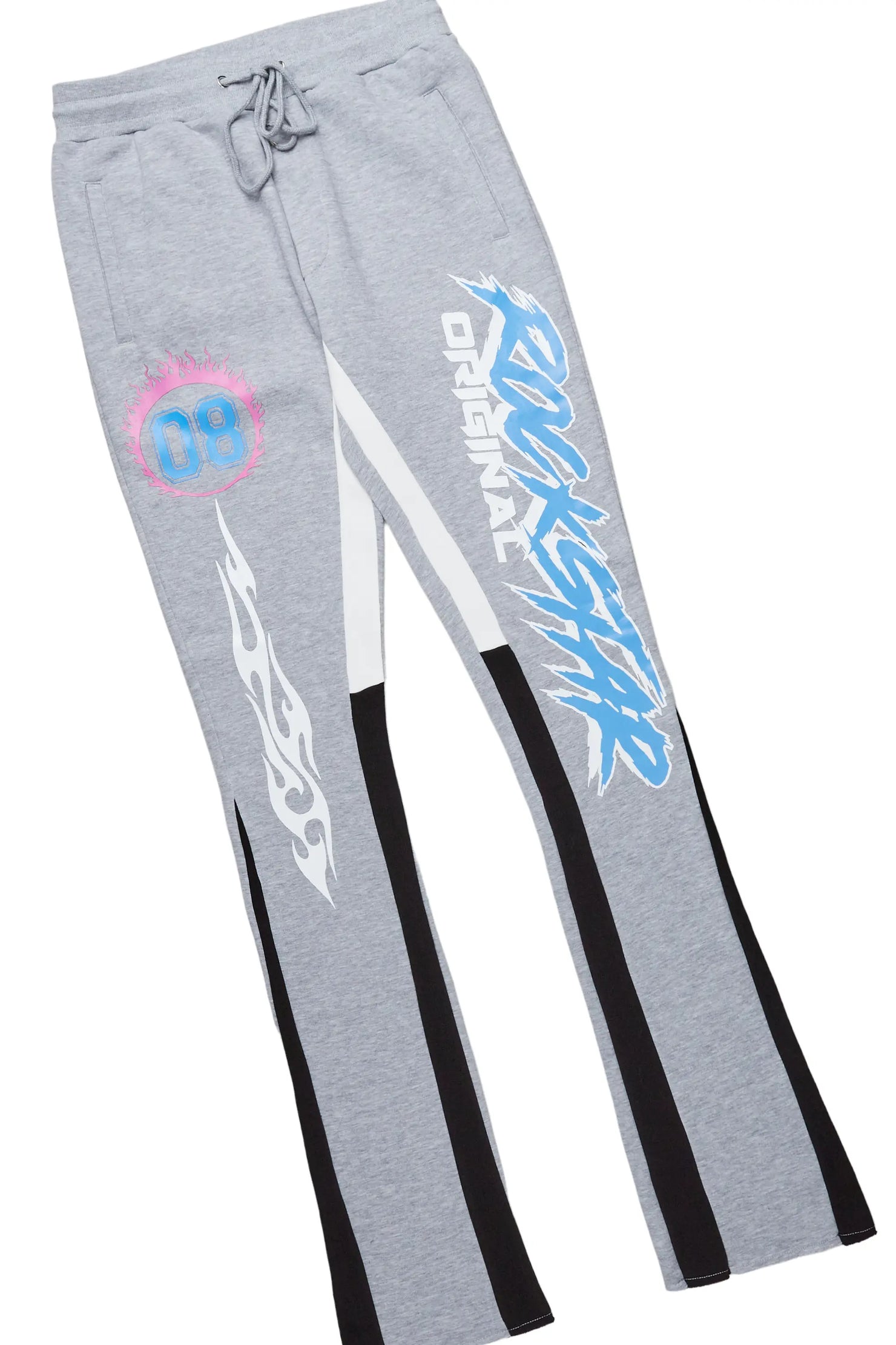 Draven White/Grey T-Shirt Stacked Flare Trackset