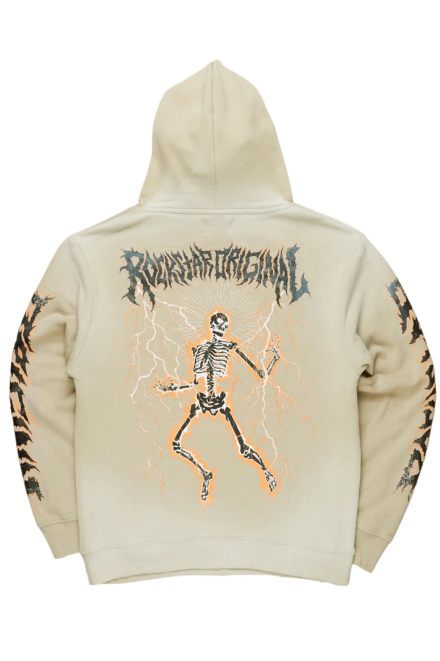 Deathrow Beige Graphic Hoodie