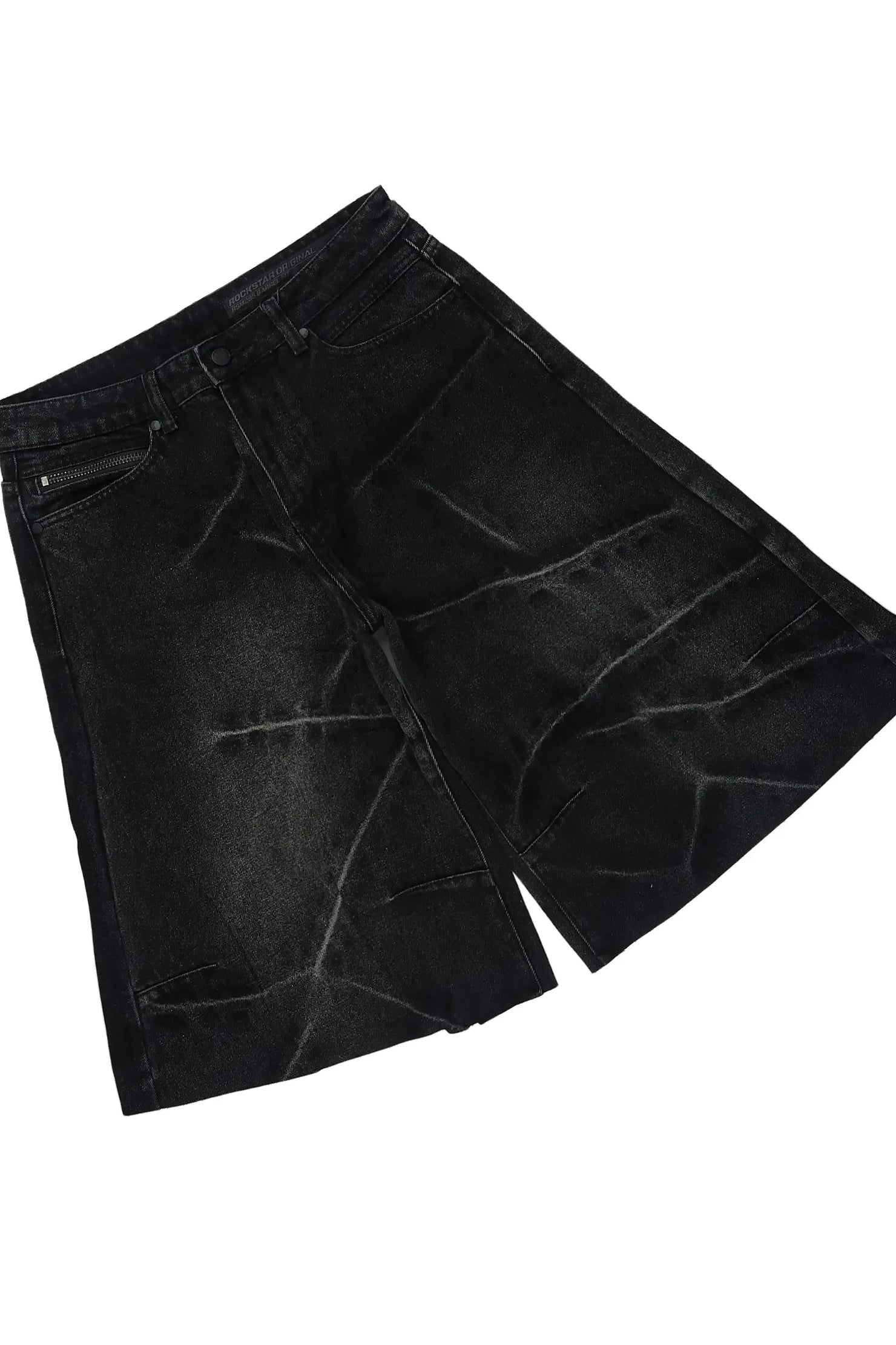 Kembi Black/ Dark Grey Oversized Graphic T-Shirt & Harlem Jean Short