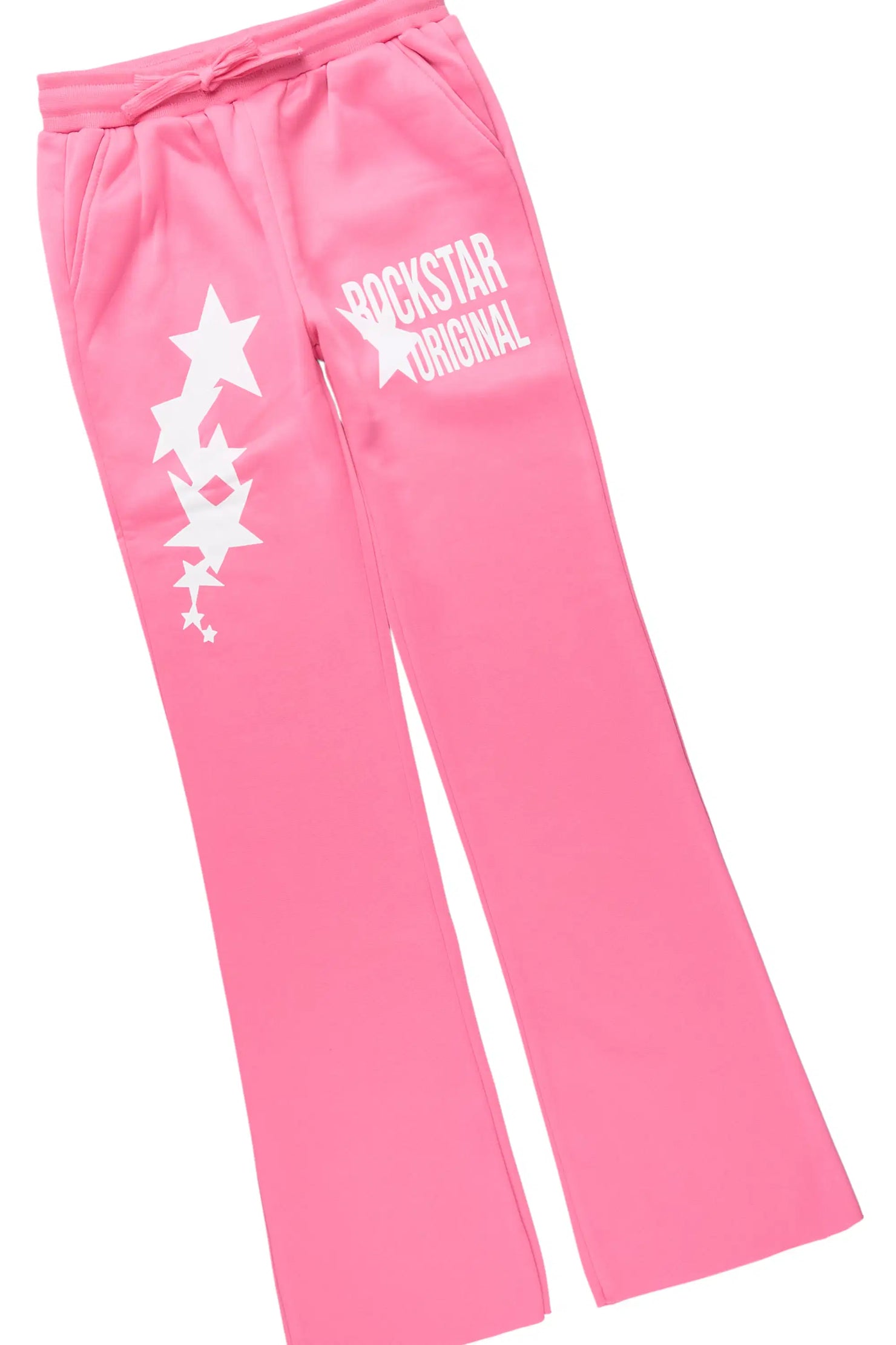 Girls Sechora Pink/White Stacked Track Set