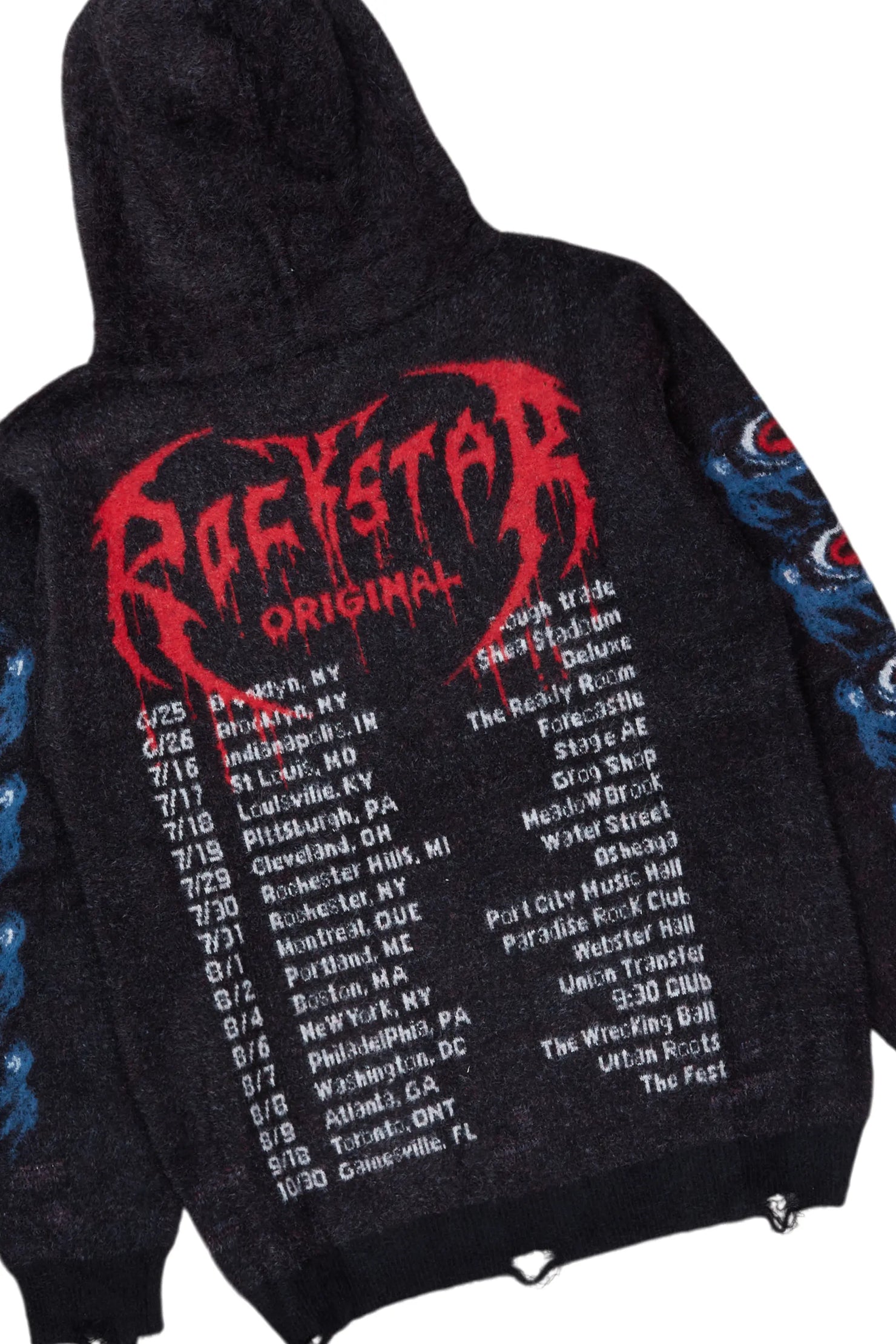 Ika Black Knit Hoodies & Shake Stacked Flare Jean Bundle