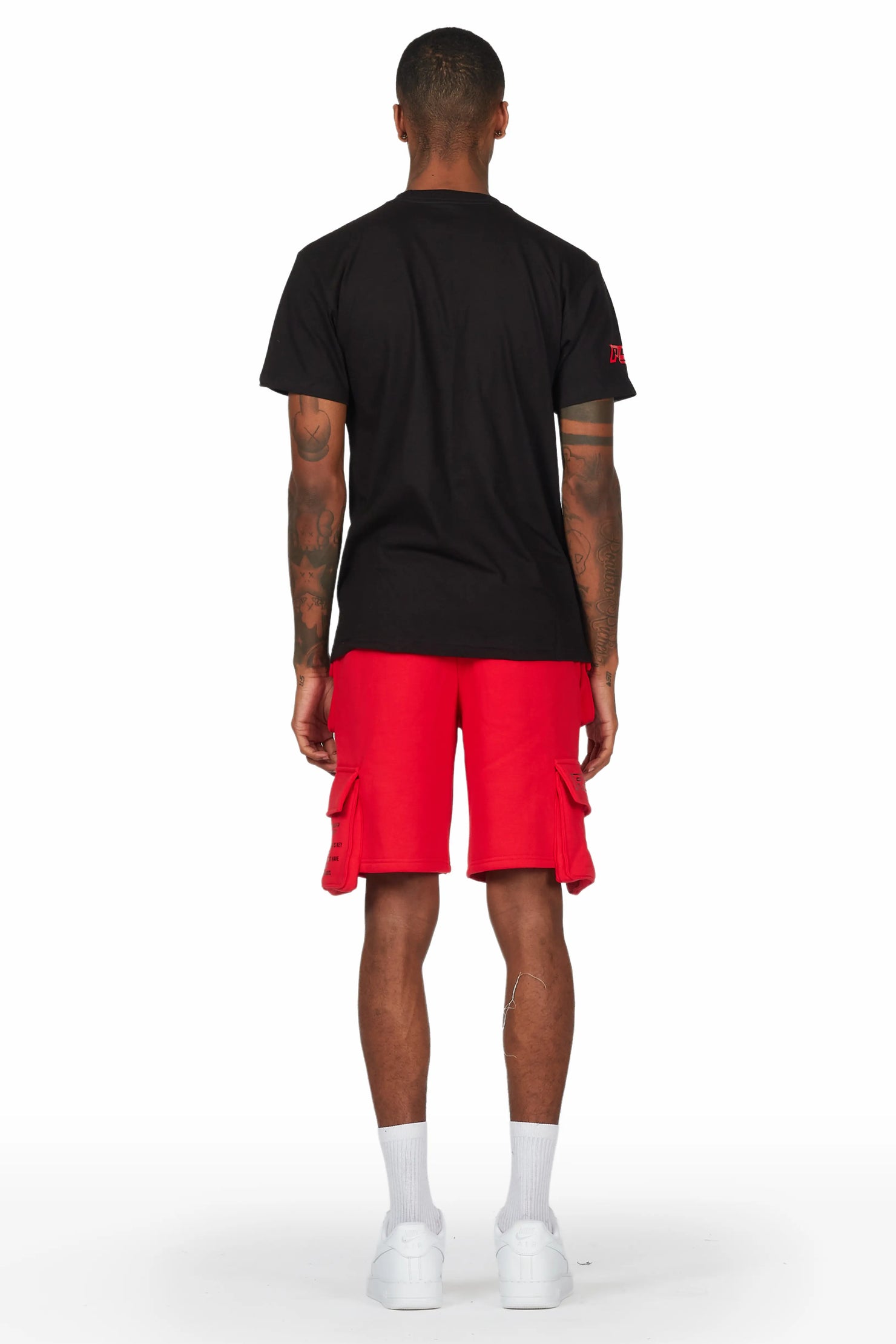 Jash Black/Red Short Set