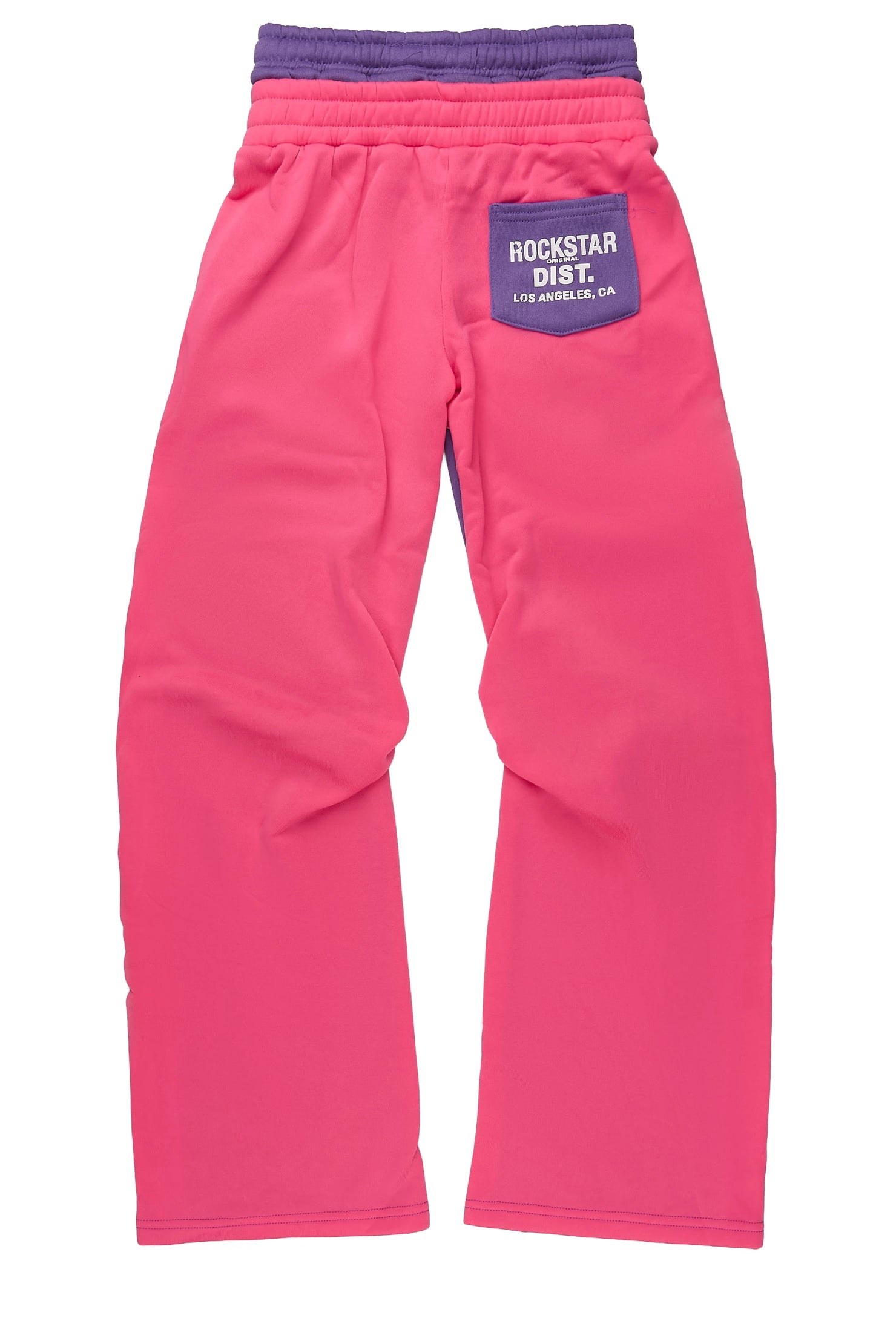 Girls Canaan Purple Double Waisted Baggy Track Pant