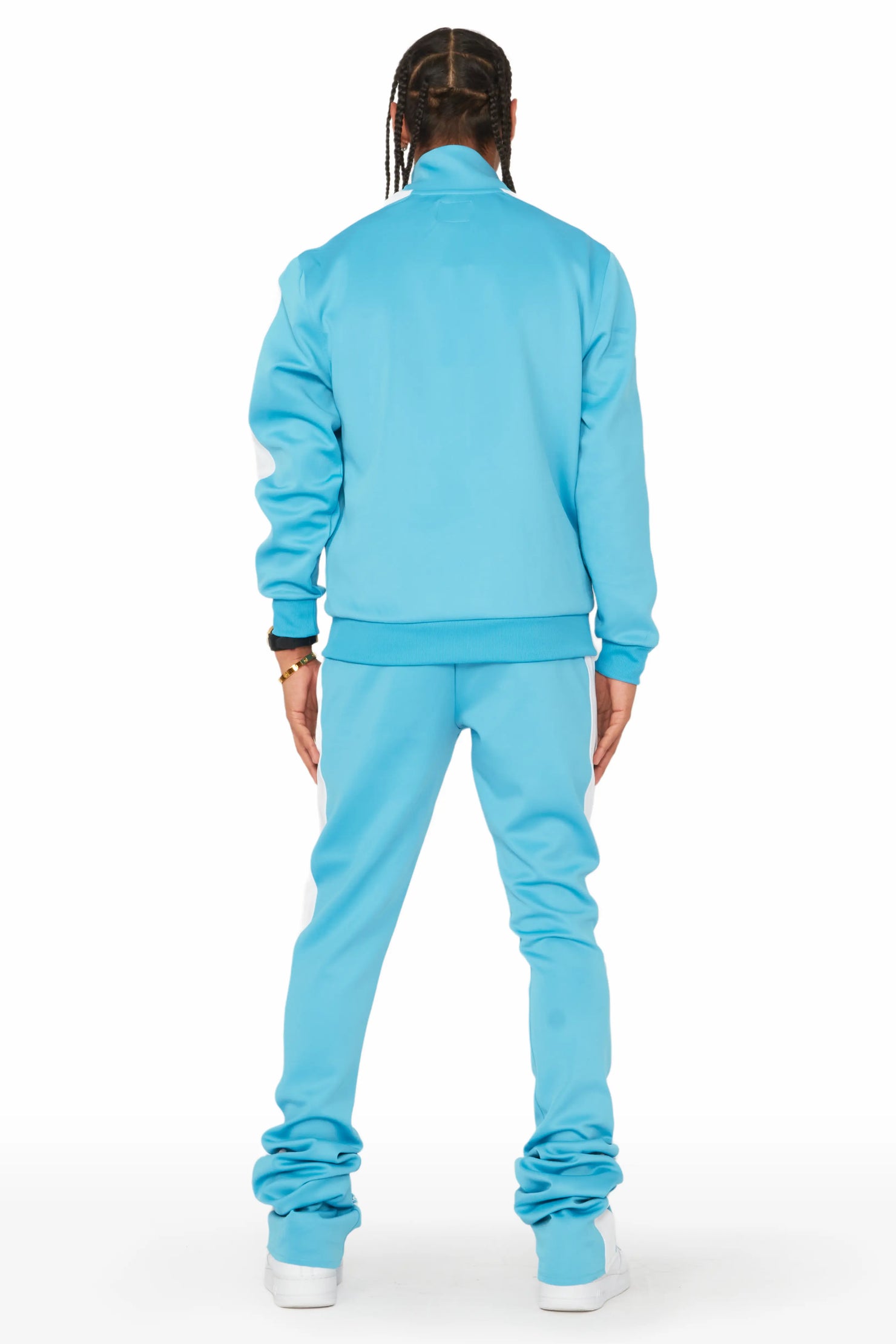 Callie Baby Blue Tricot Super Stacked Track Set