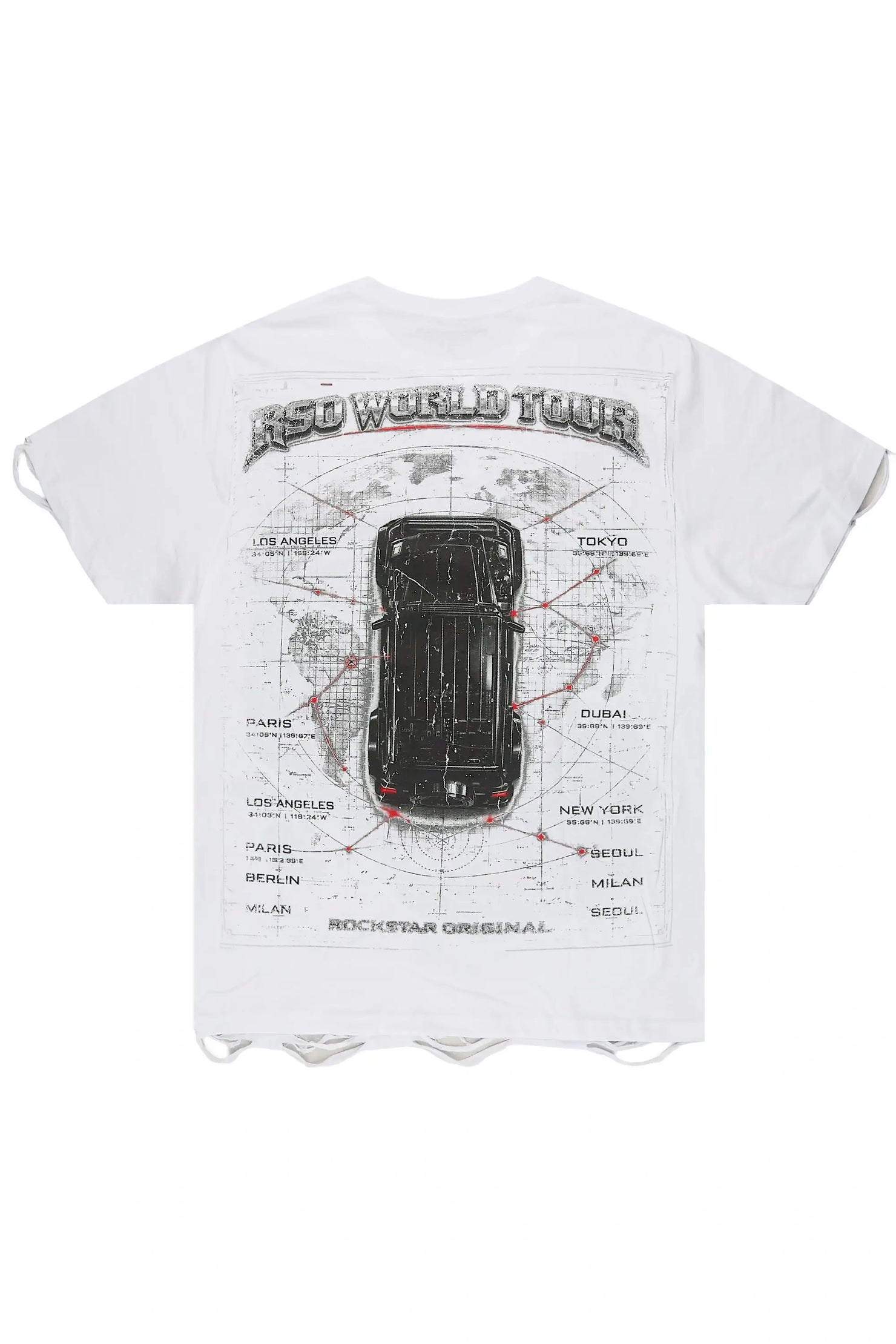 Mazon White Oversized Graphic T-Shirt