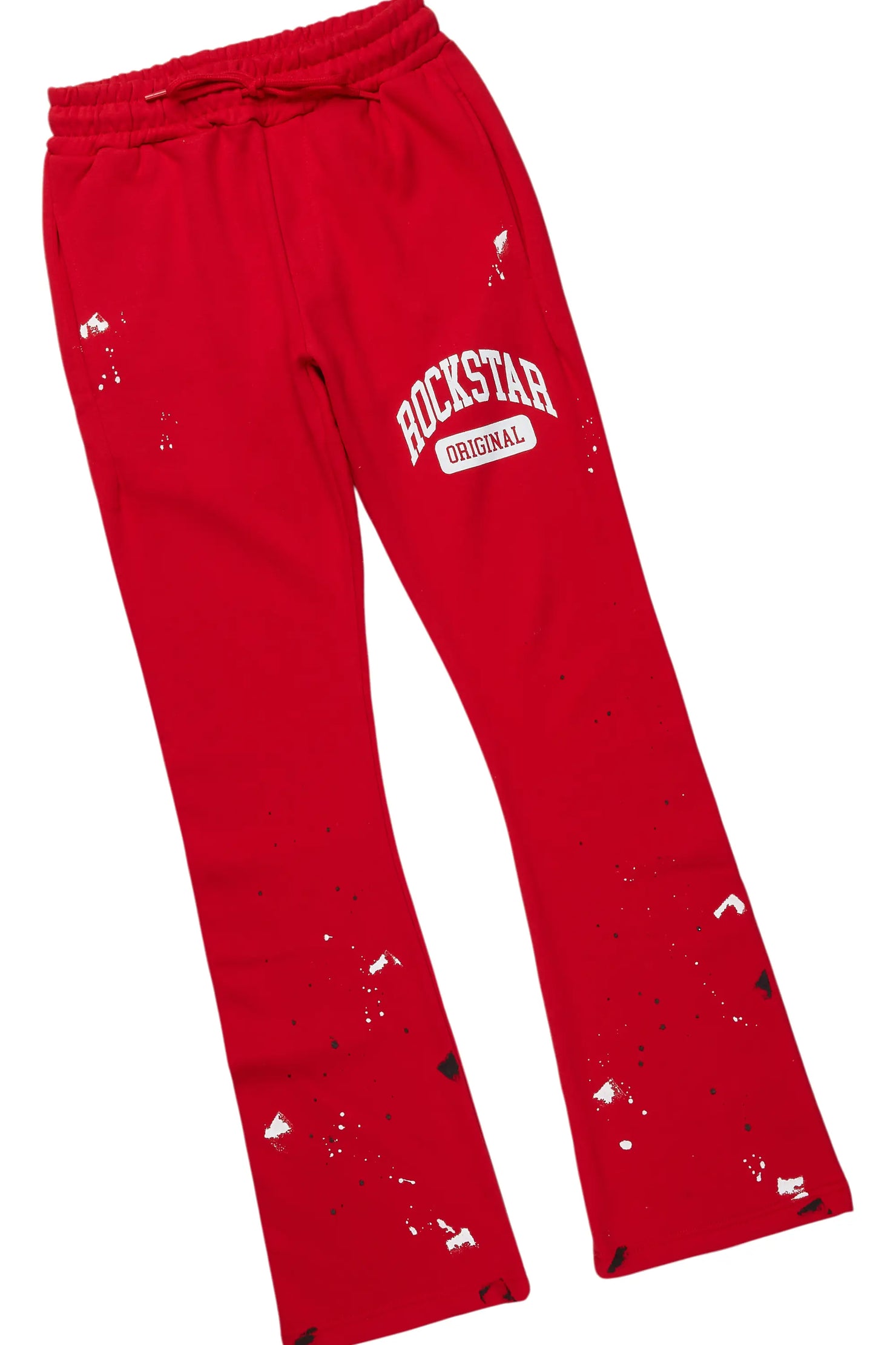 Rainer White/Red T-Shirt/Stacked Track Pant Set