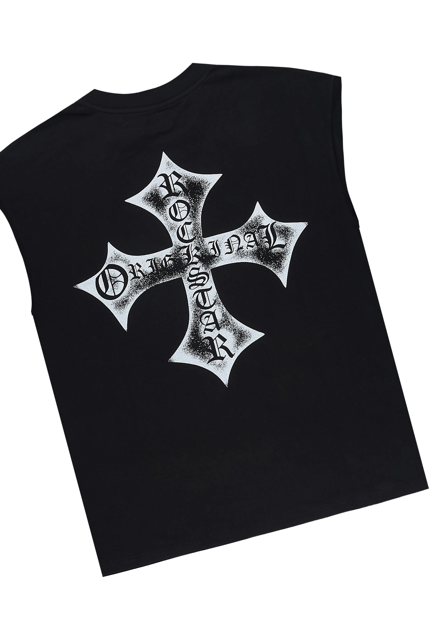 Marizon Black Cut Sleeve T-Shirt/Short Set