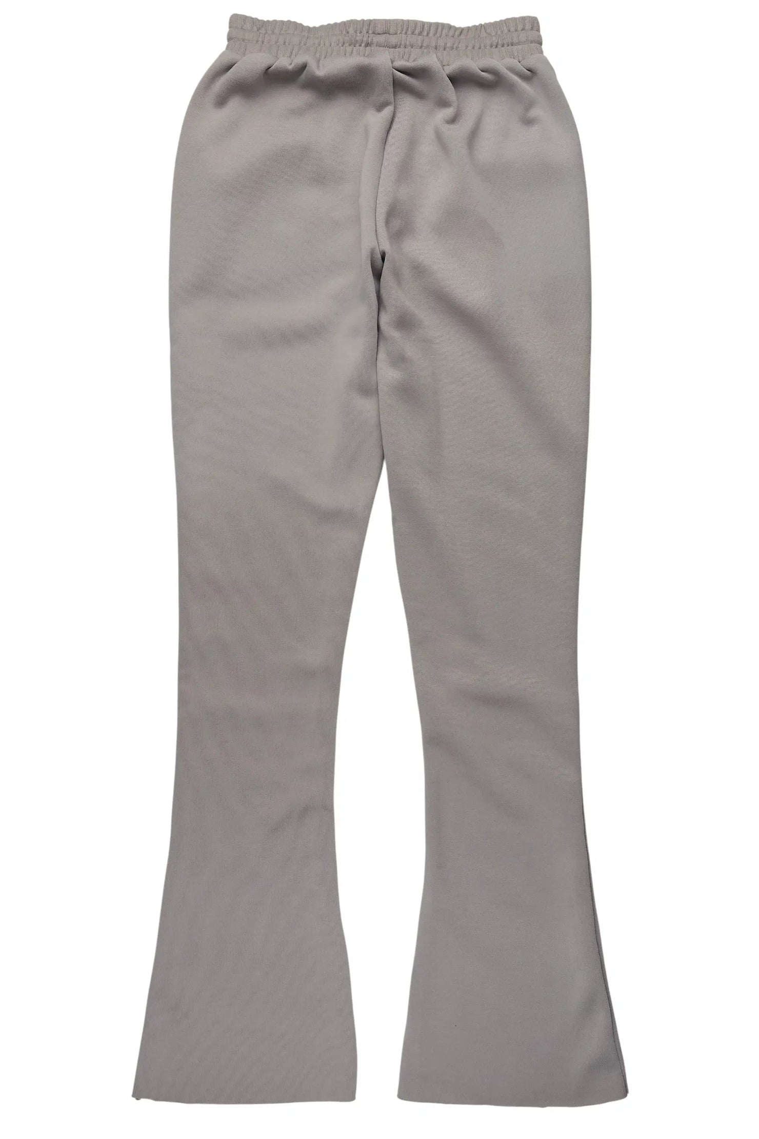 Nikkia Grey Pearl Stacked Track Pant