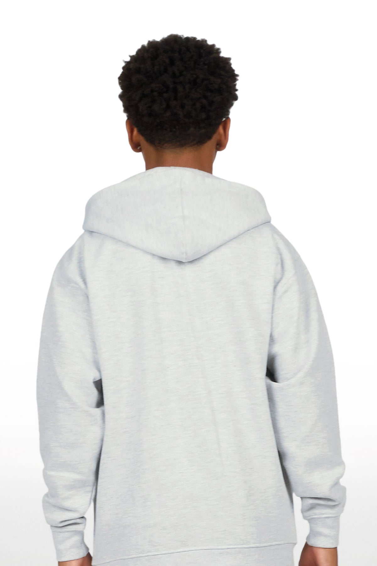 Boys Hagger Heather Grey Graphic Hoodie