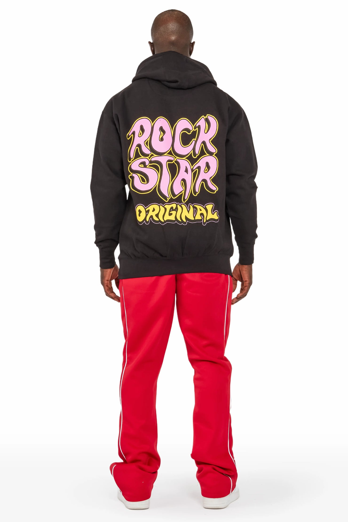 Deth Black/Red Graphic Hoodie Track Pant Set