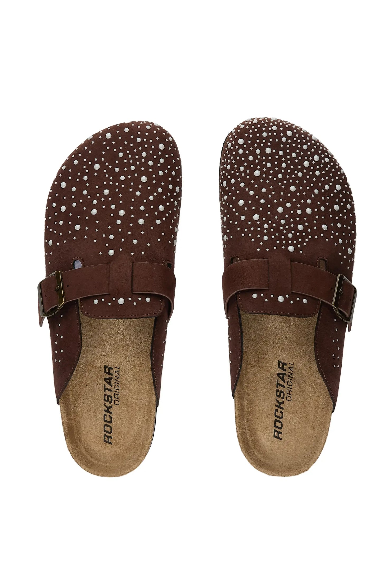 Mens Yehuda Brown Pearl Mule