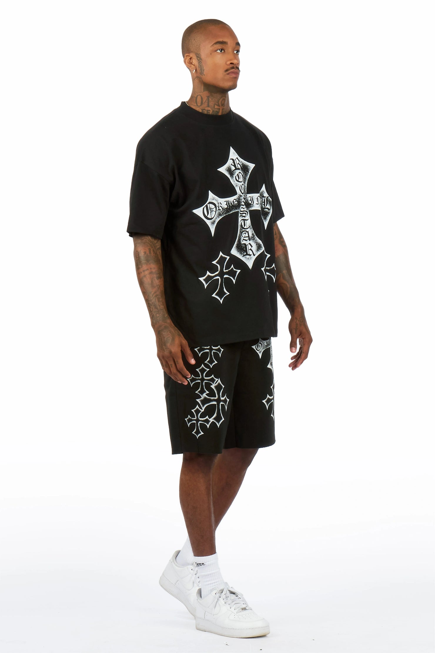 Marizon Black T-Shirt/Short Set