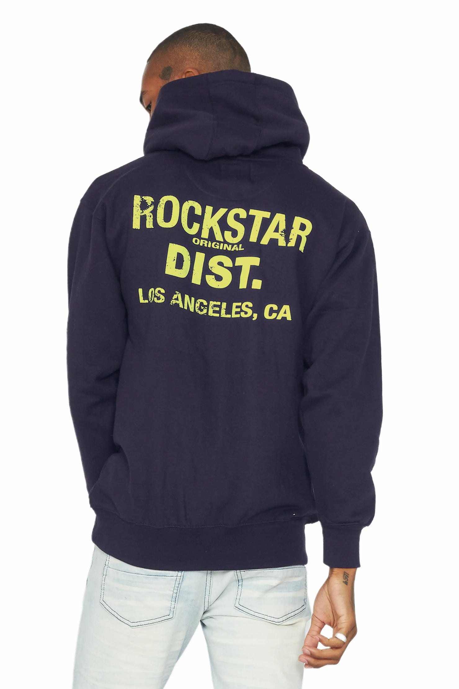 Lake Navy/Yellow Graphic Hoodie