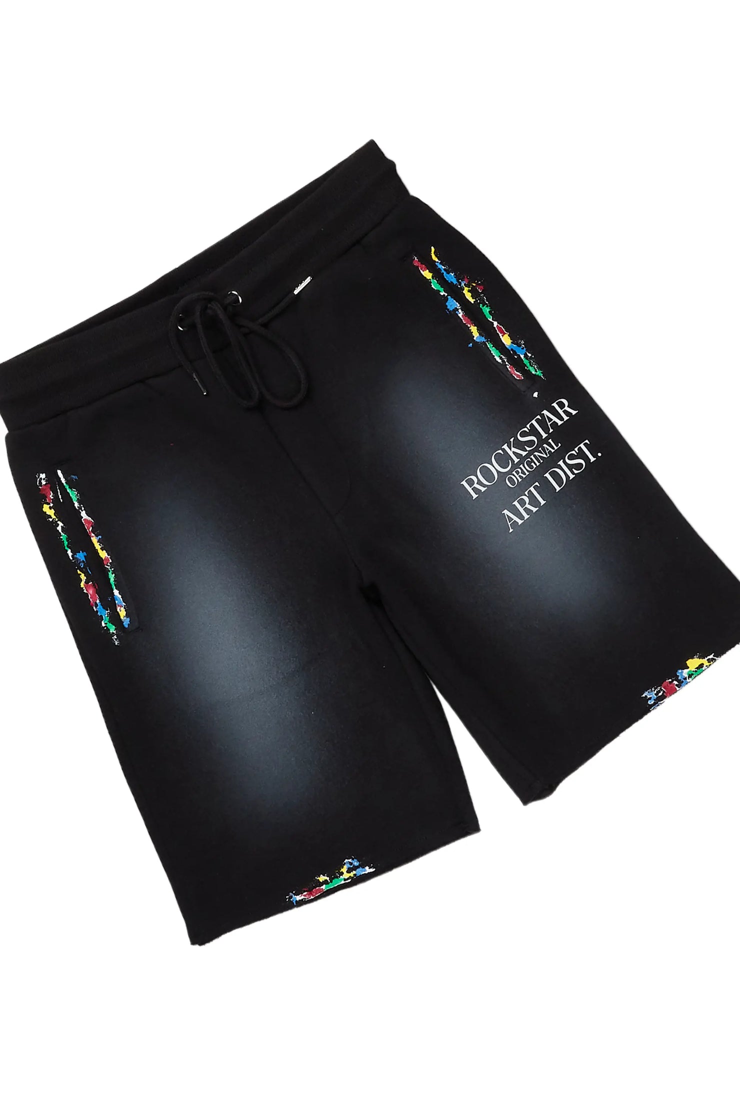 Rockstar Art Dist. Black T-Shirt Short Set
