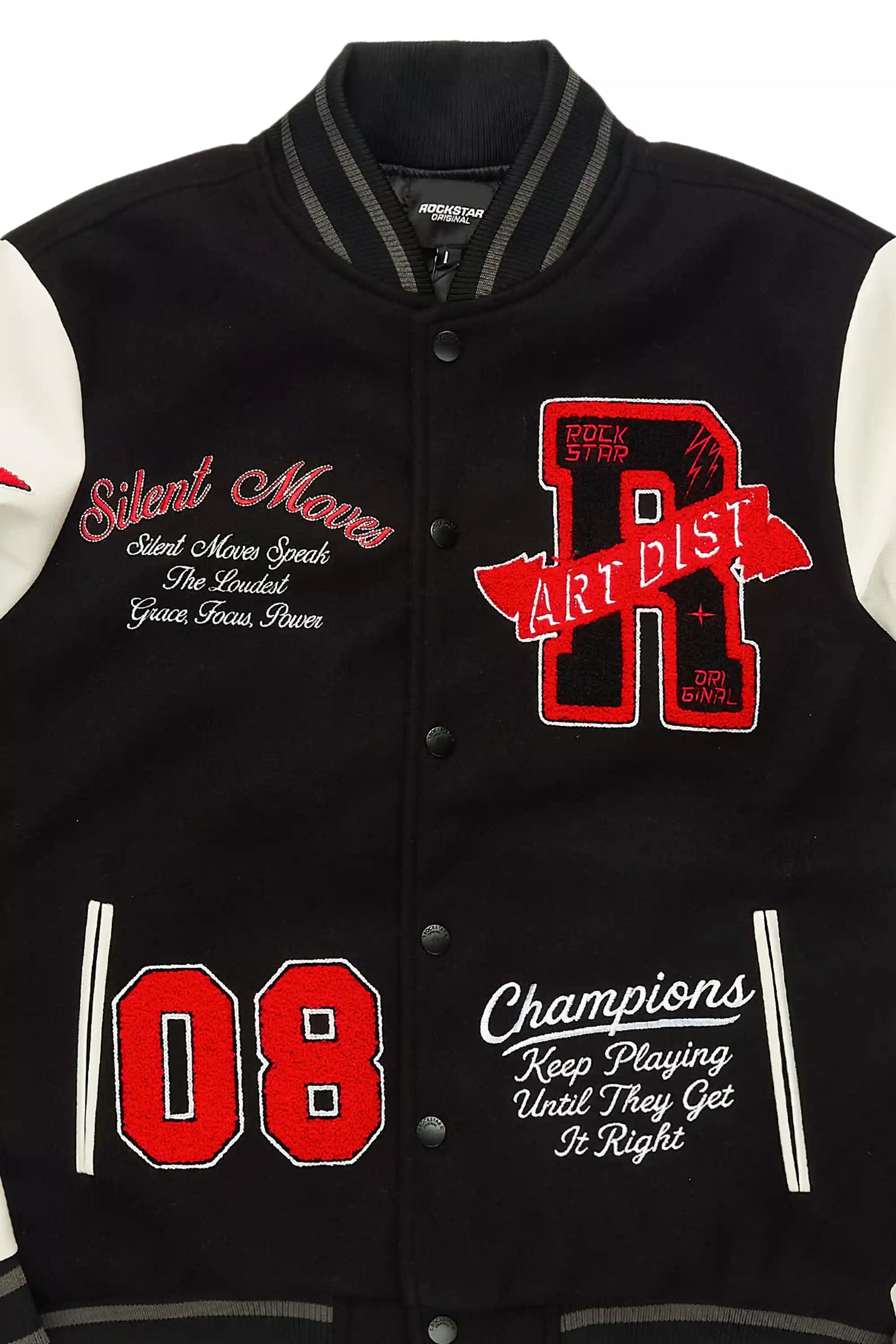 Zadok Black Varsity Jacket