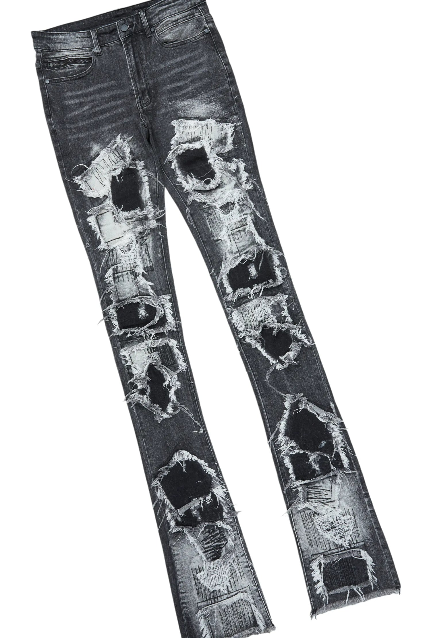 Finna Grey T-Shirt & Camden Super Stacked Flare Jean Bundle