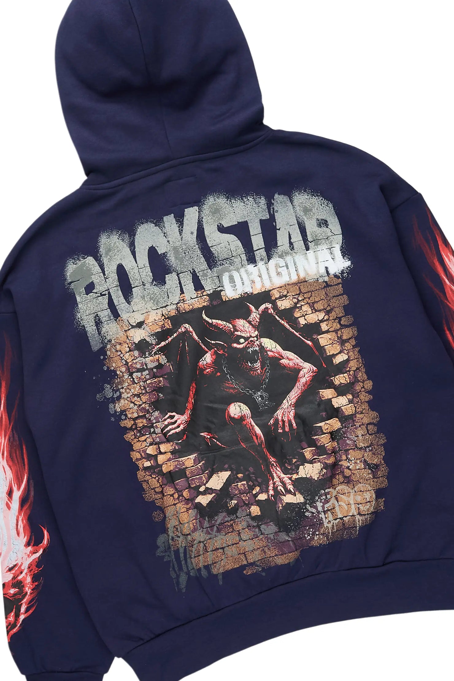 Azyrx Navy Hoodie/Baggy Pant Track Set