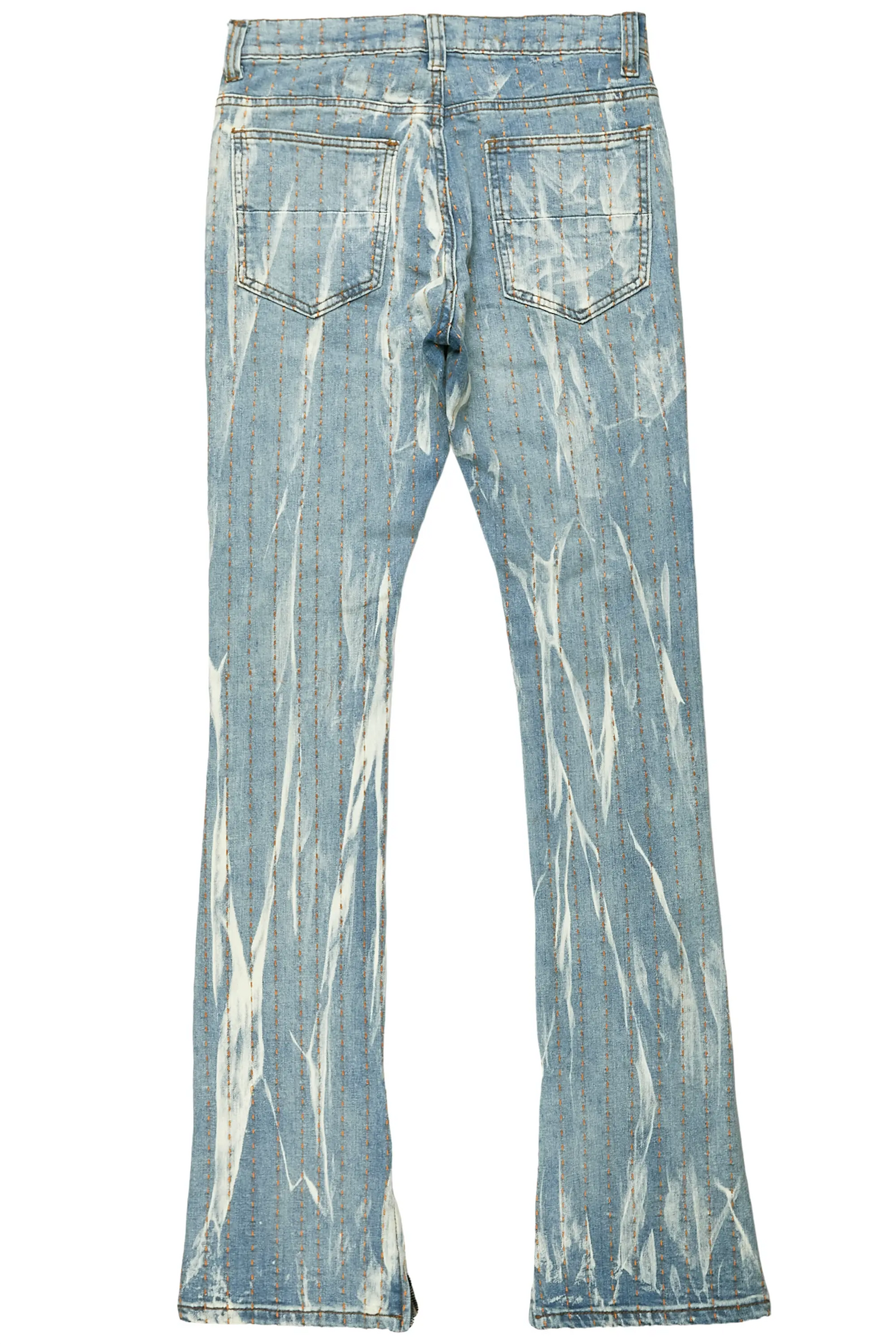 Damir Vintage Blue Stacked Flare Jean