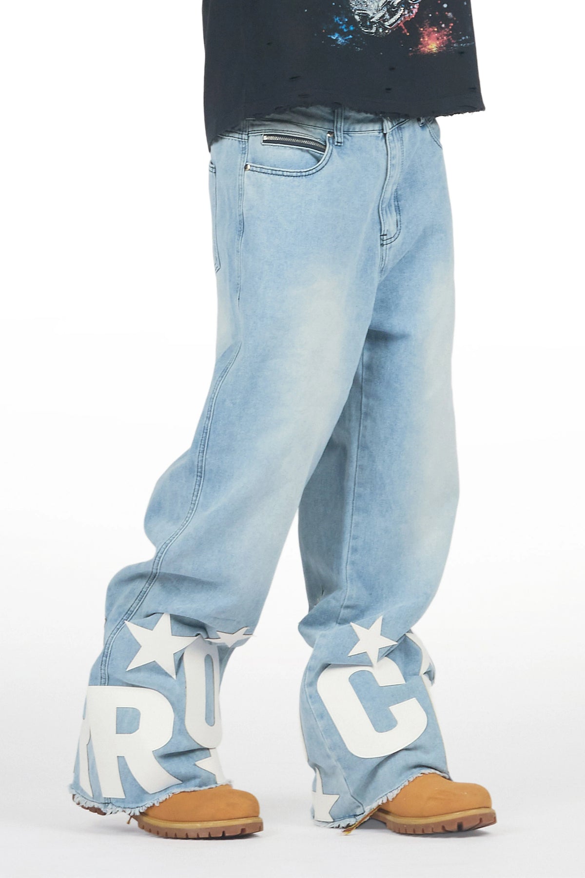 Kean Blue Baggy Fit Jean