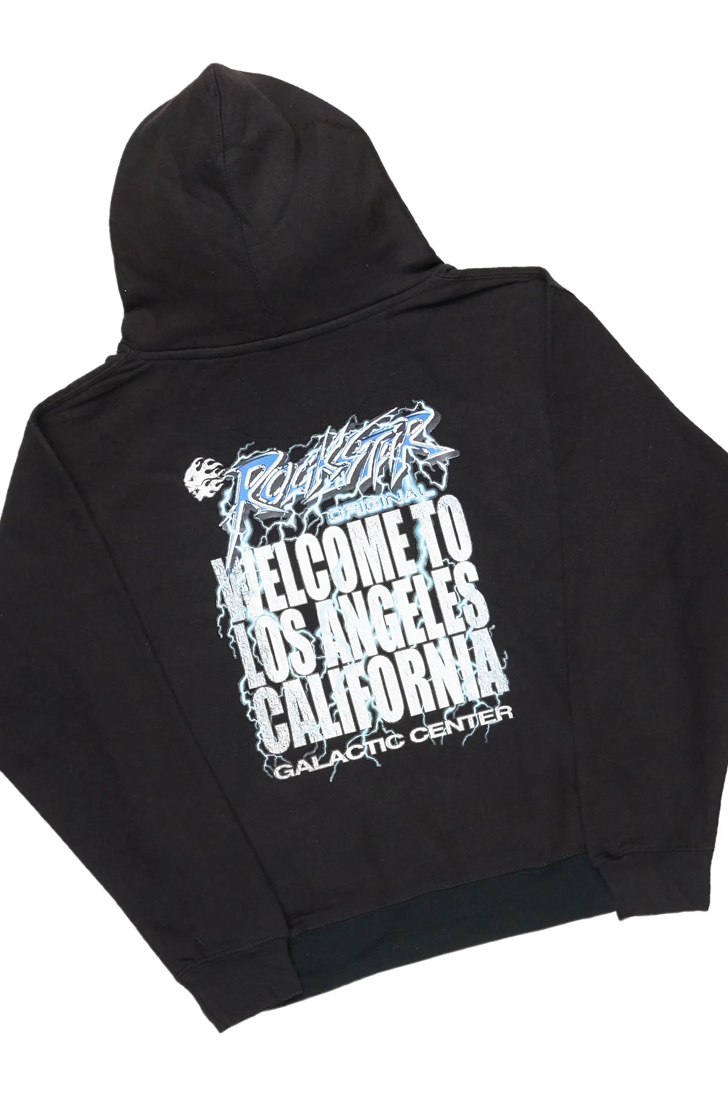 Boys Corby Black/Grey  Graphic Hoodie/Jean Set