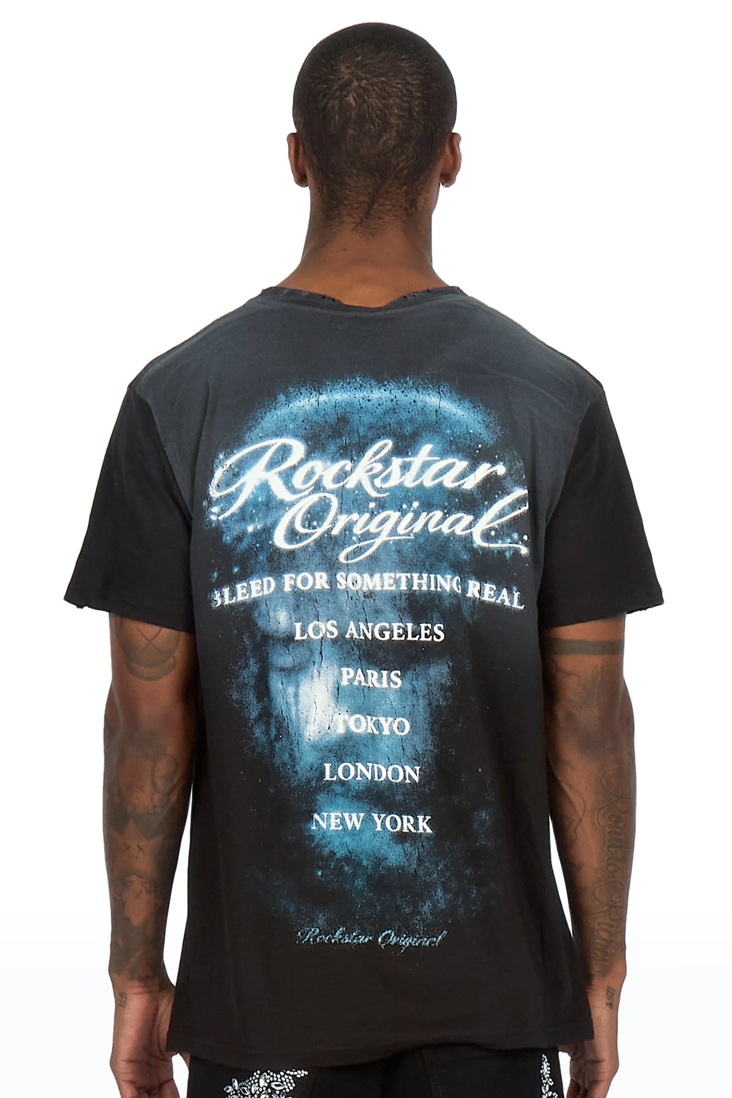 Graves Black Oversized Graphic T-Shirt