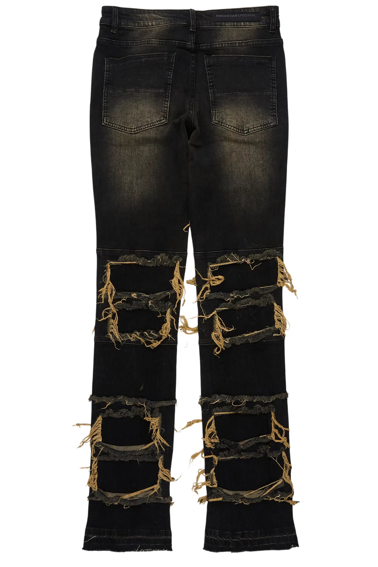 Vasco Tint Grey Stacked Flare Jean
