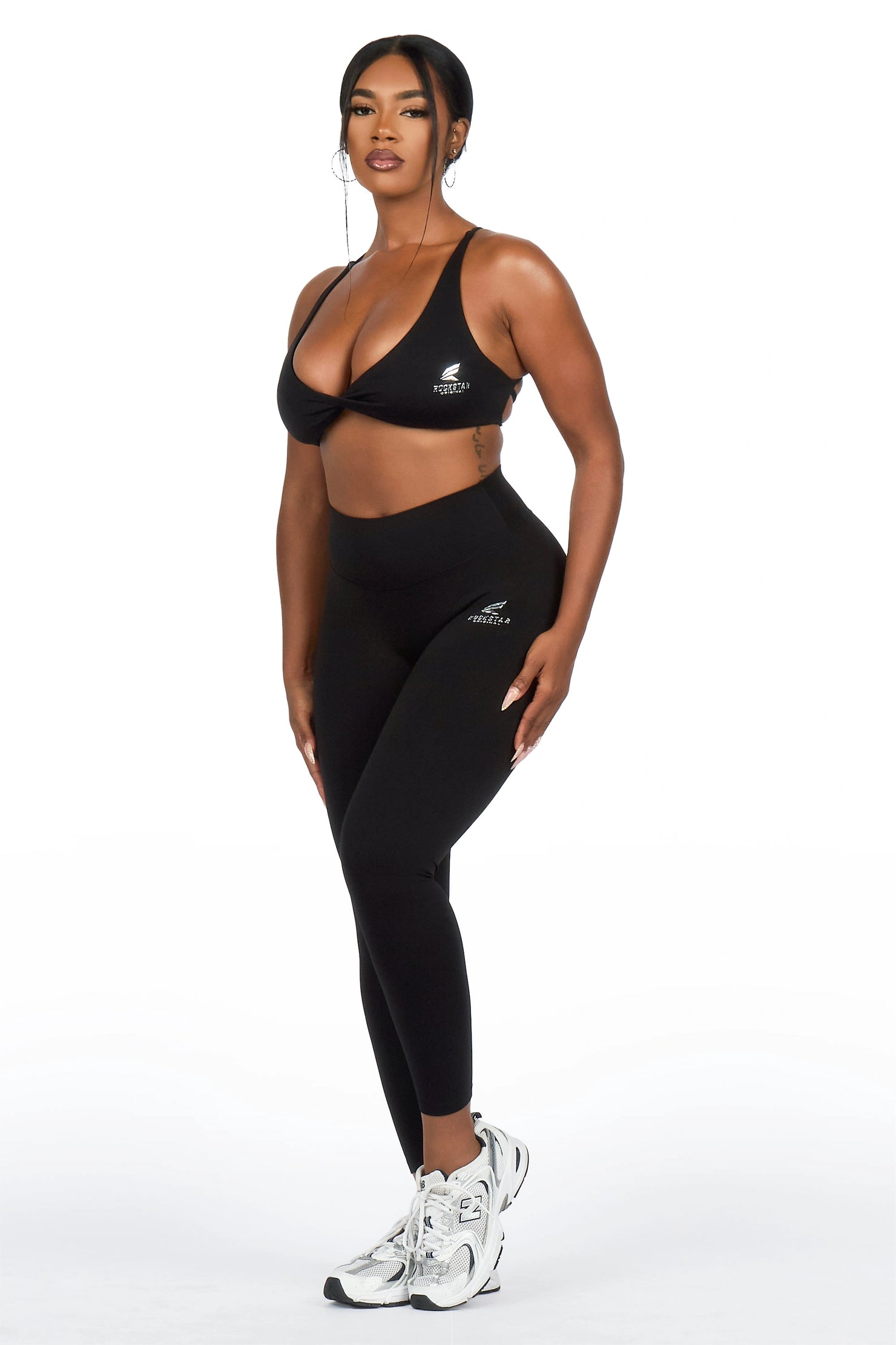 Kischa Black Tank Active Legging Set