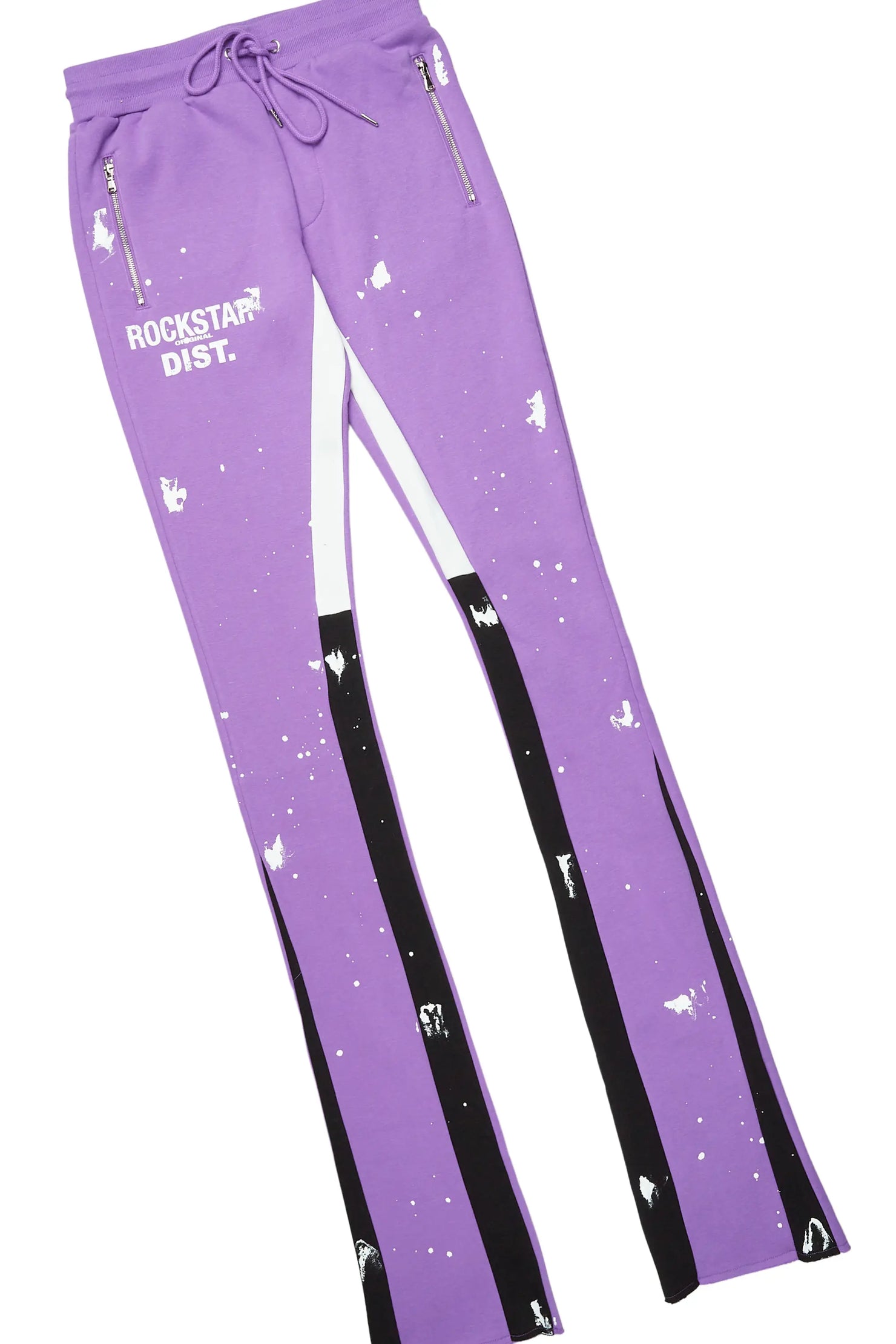 Raffer Purple Hoodie/Super Stacked Flare Pant Set