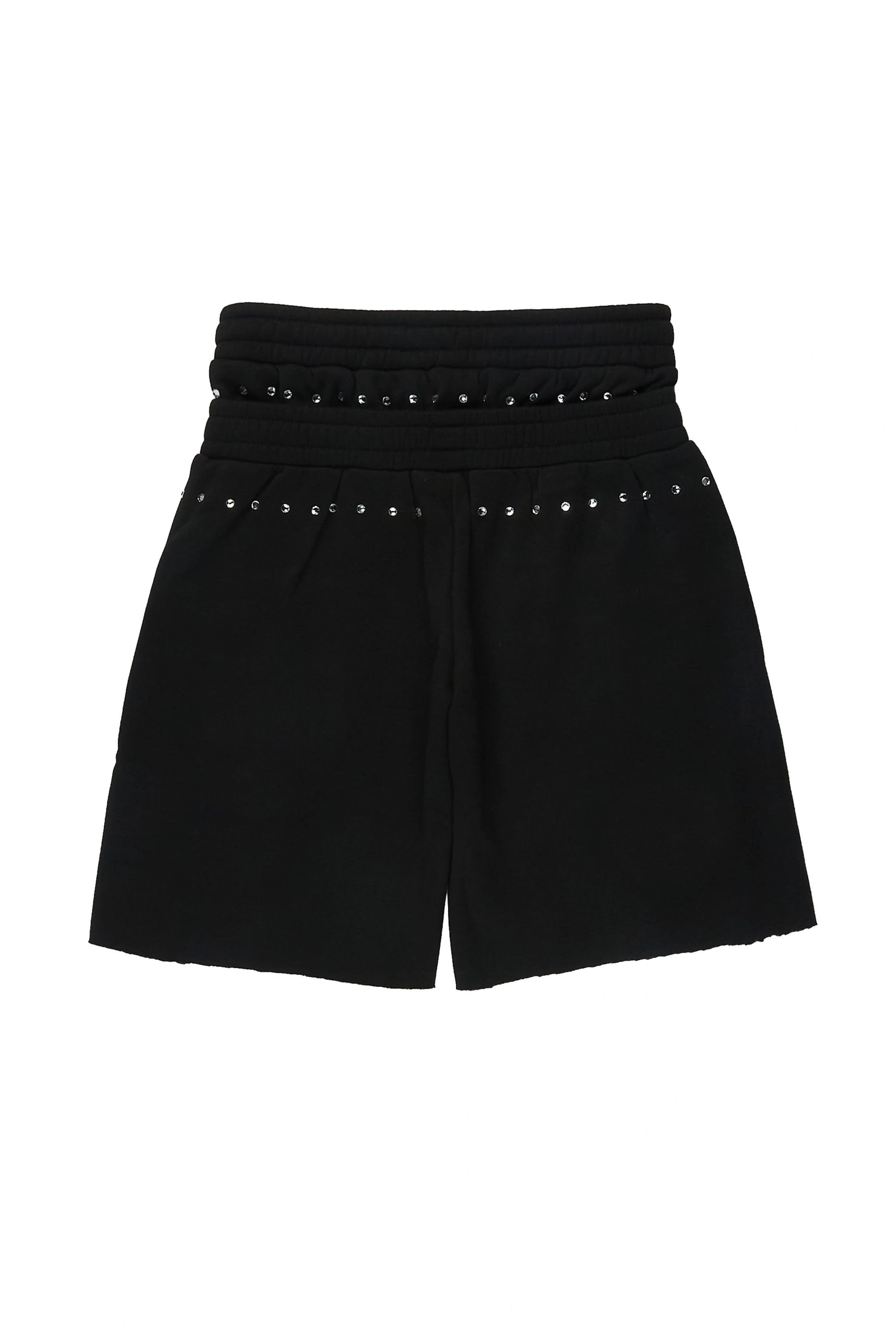 Boys Dezstan Black Rhinestone Double Waisted Short
