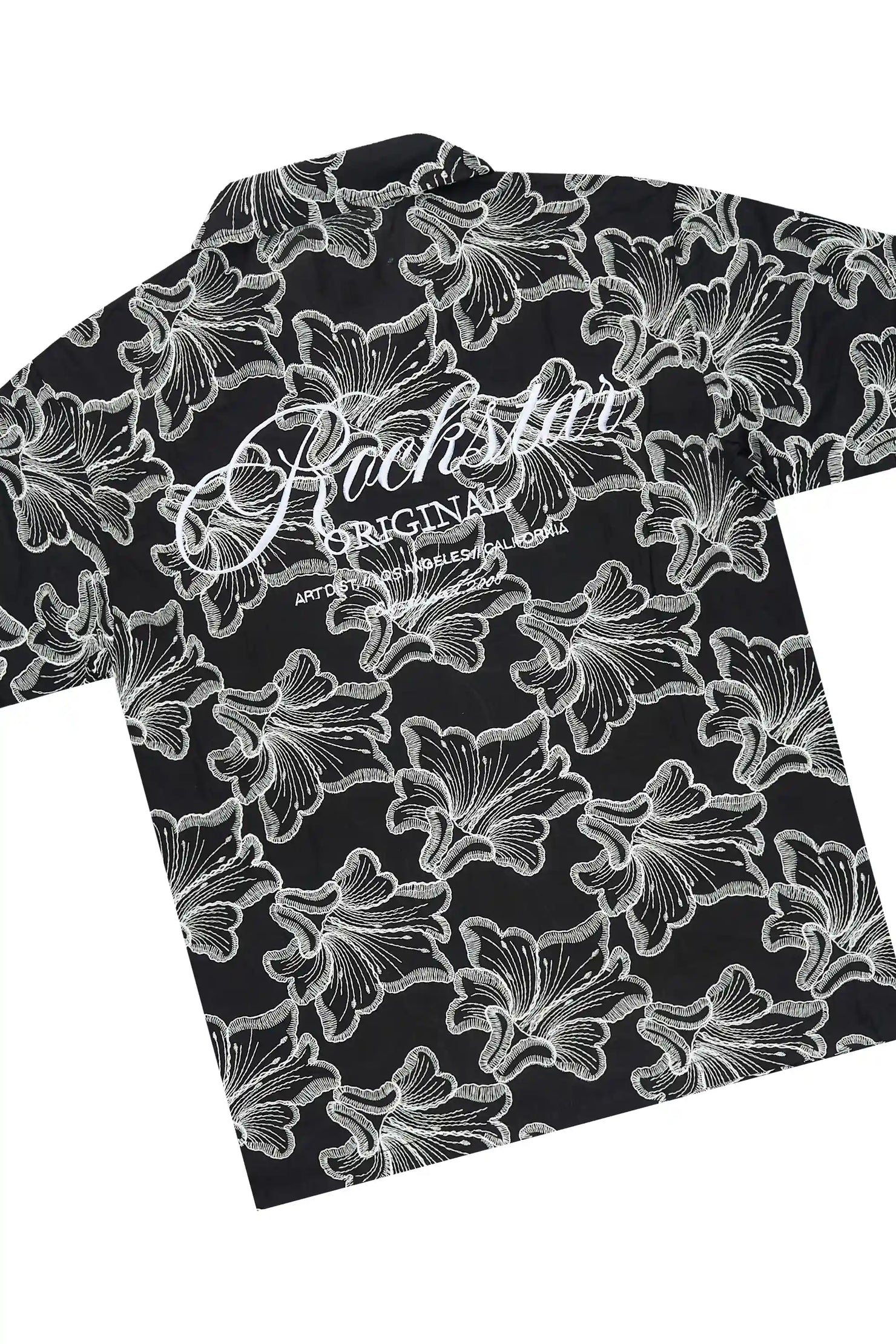 Phineas Black Button Down Shirt/Short Set