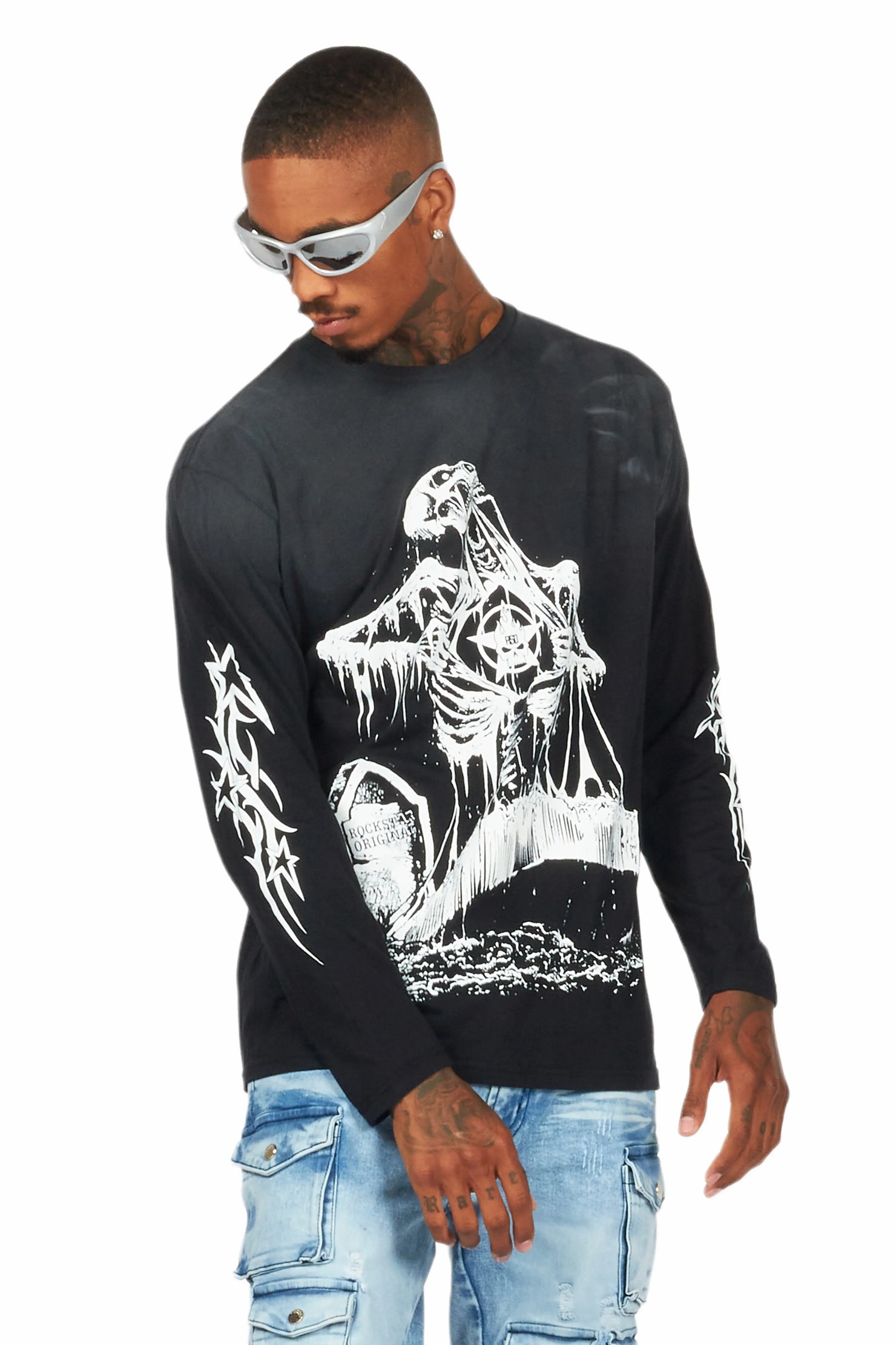 Brookwood Black Long Sleeve Graphic T-Shirt