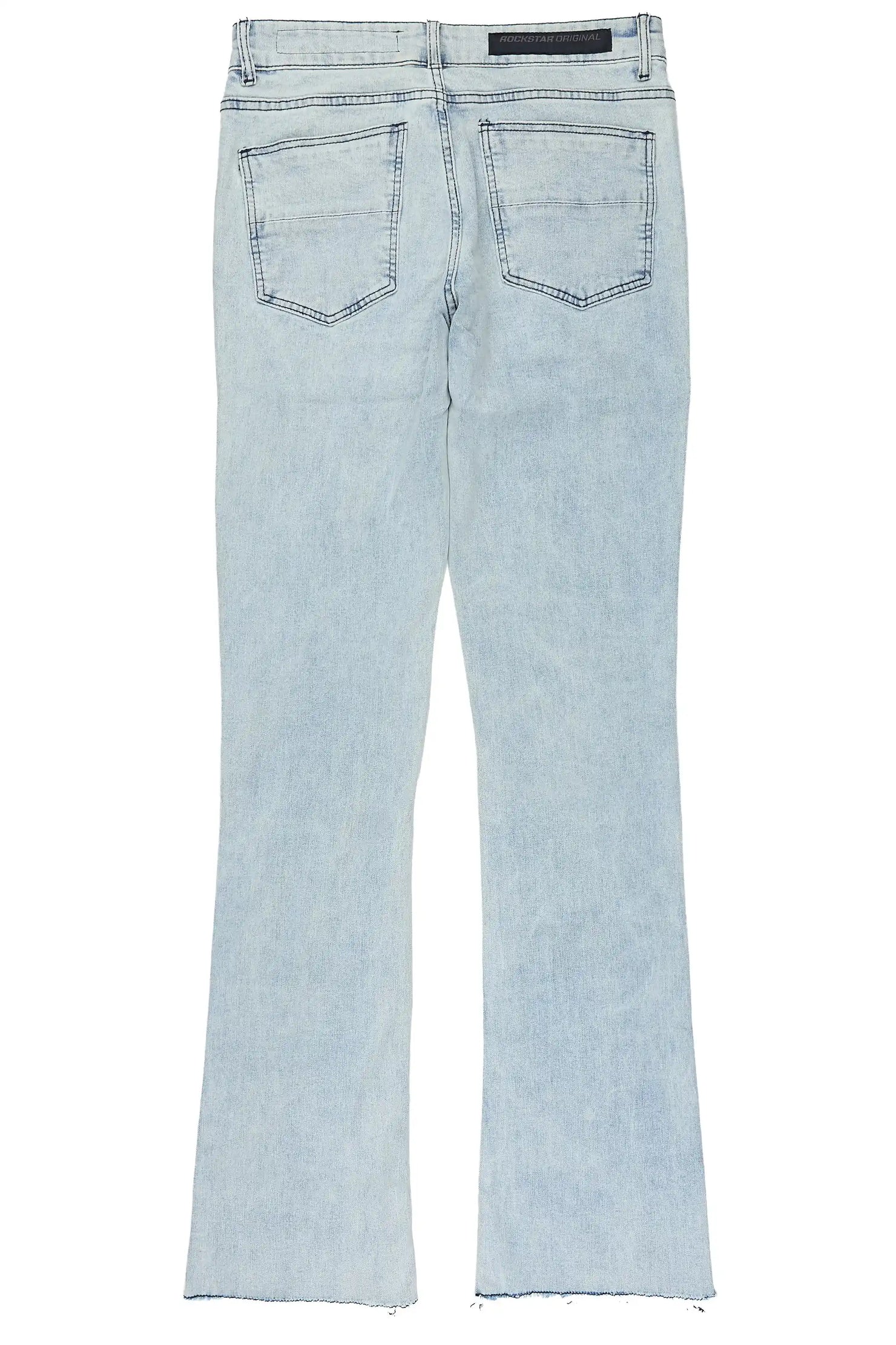 Dezso Light Blue Stacked Flare Jean