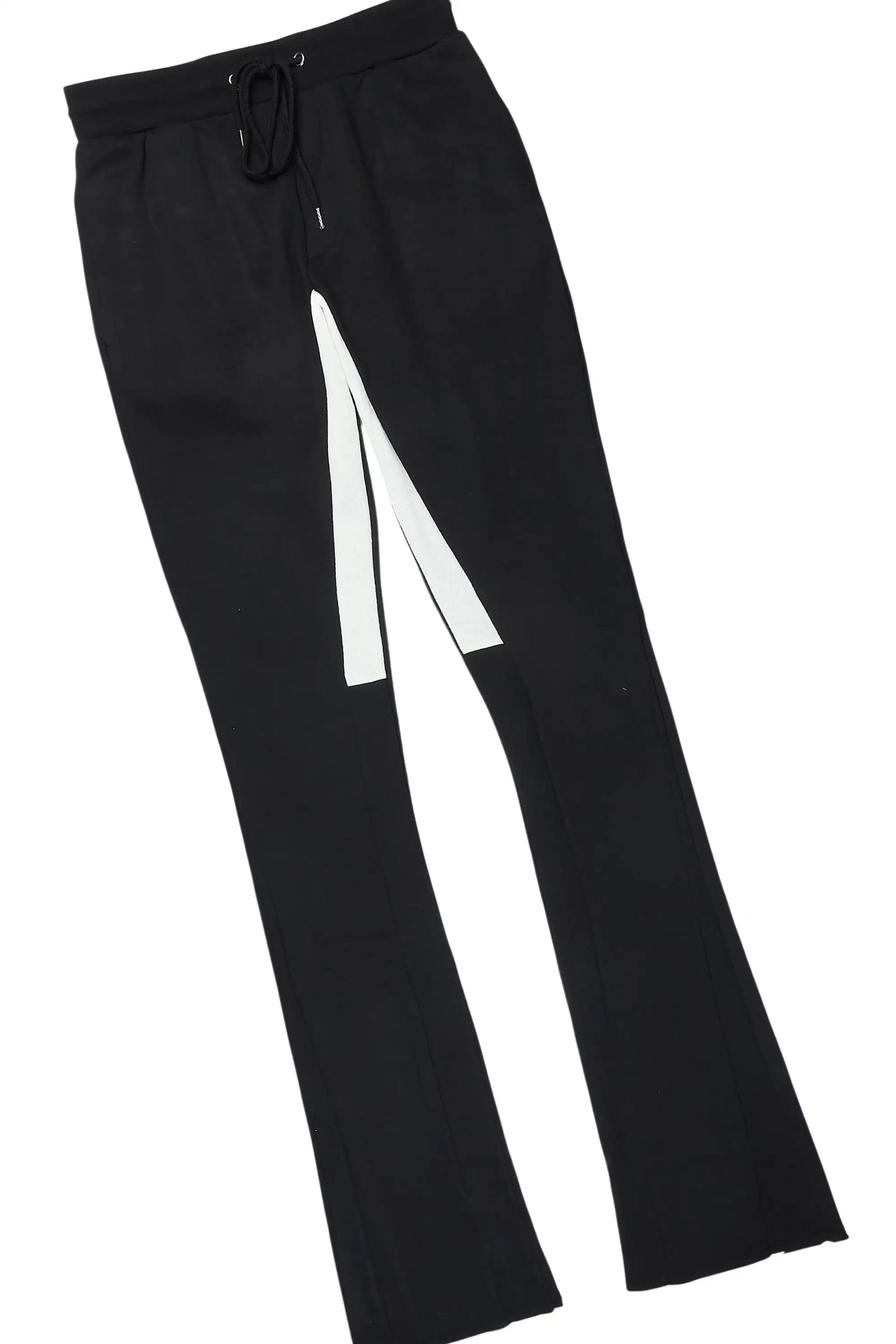 Basic Black/Black Hoodie/Stacked Flare Track Set