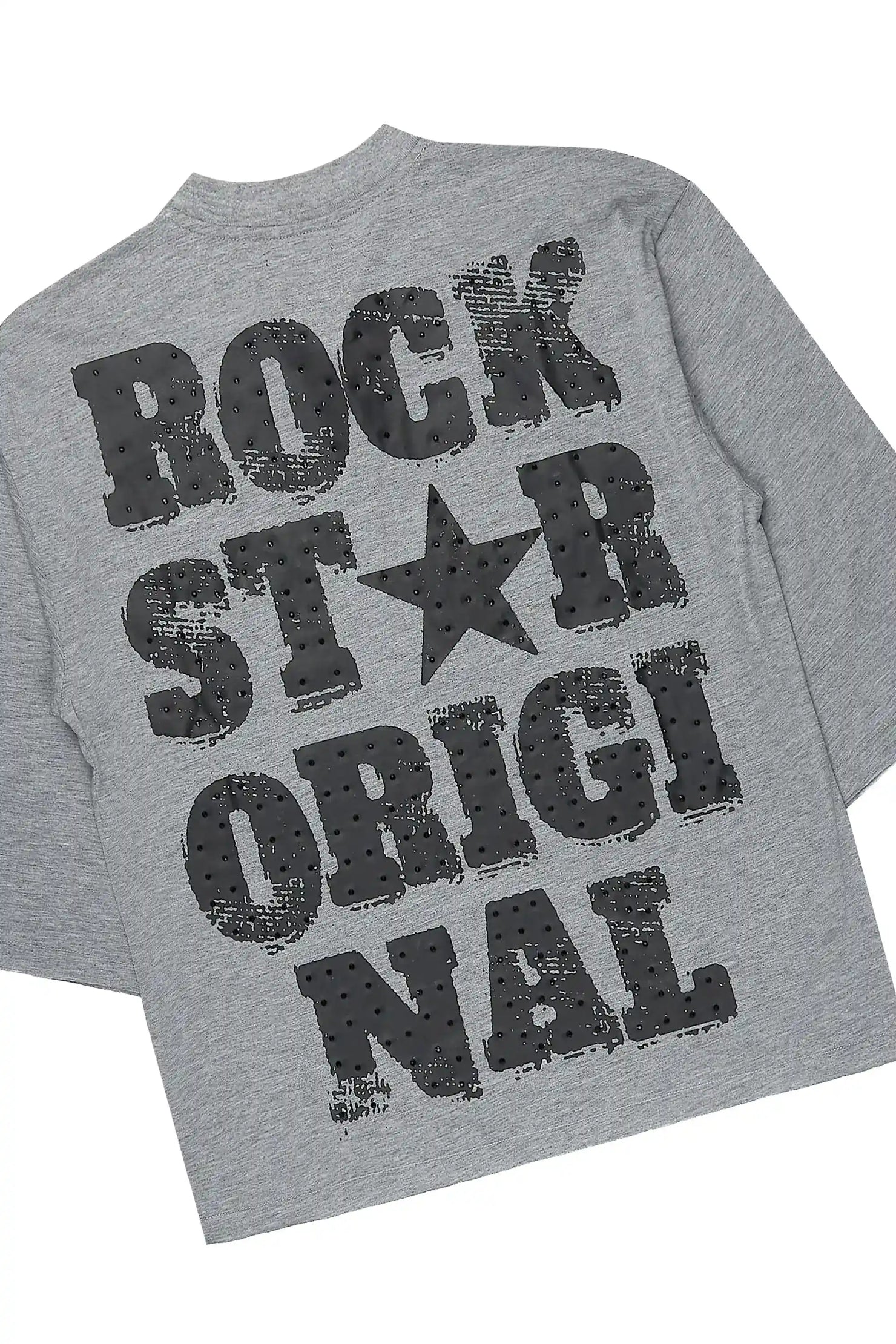 Dazzle Heather Grey Rhinestone T-Shirt/Short Set