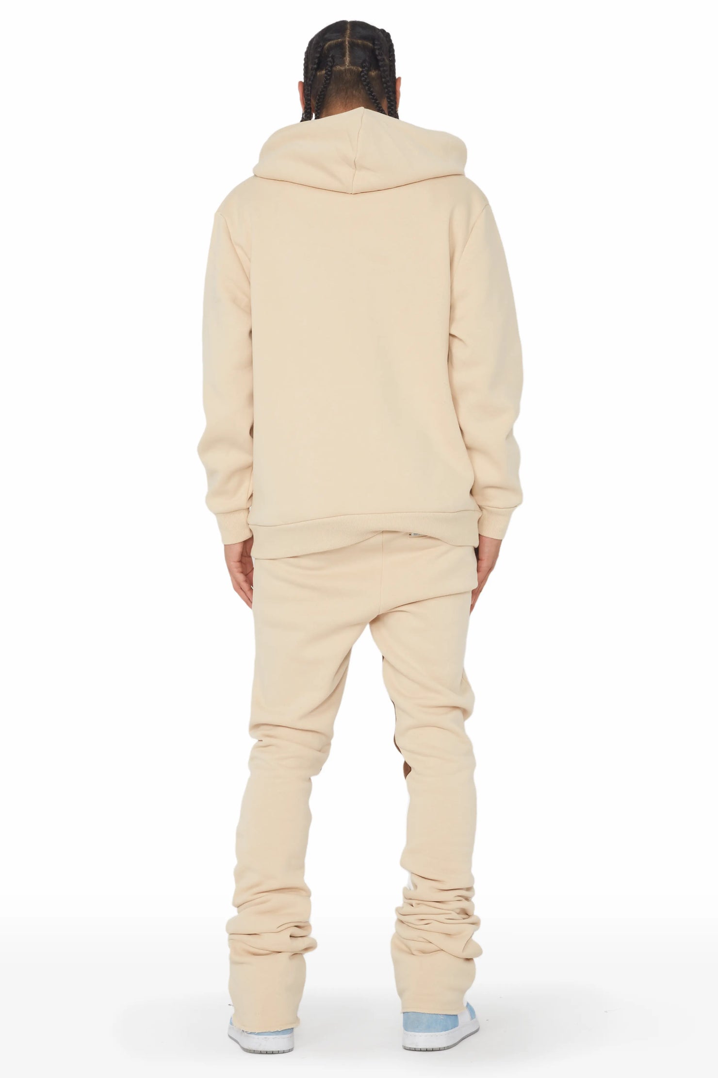 Aslan Beige Slim Fit Track Set