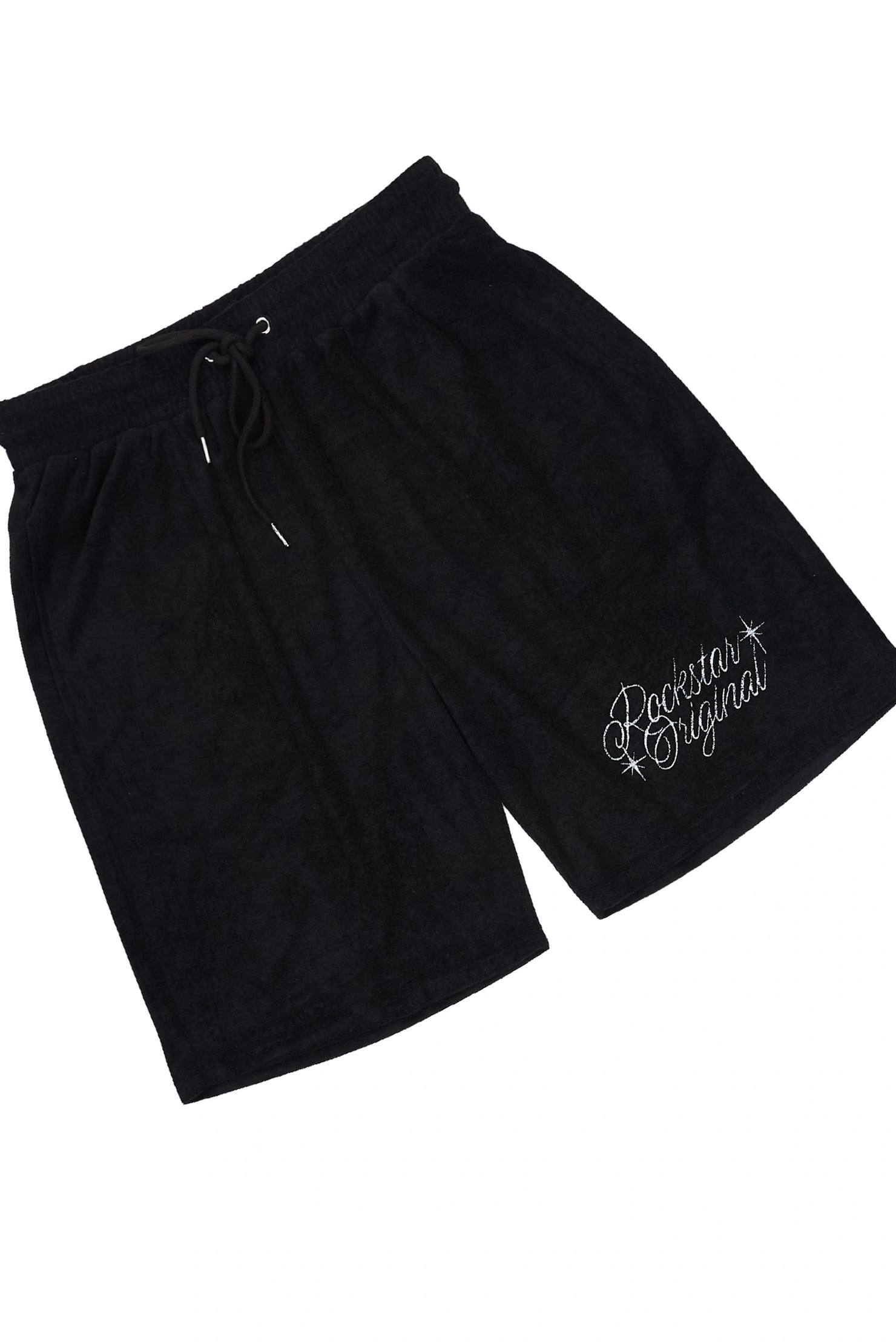 Hirsh Black Button Down Shirt/Short Set
